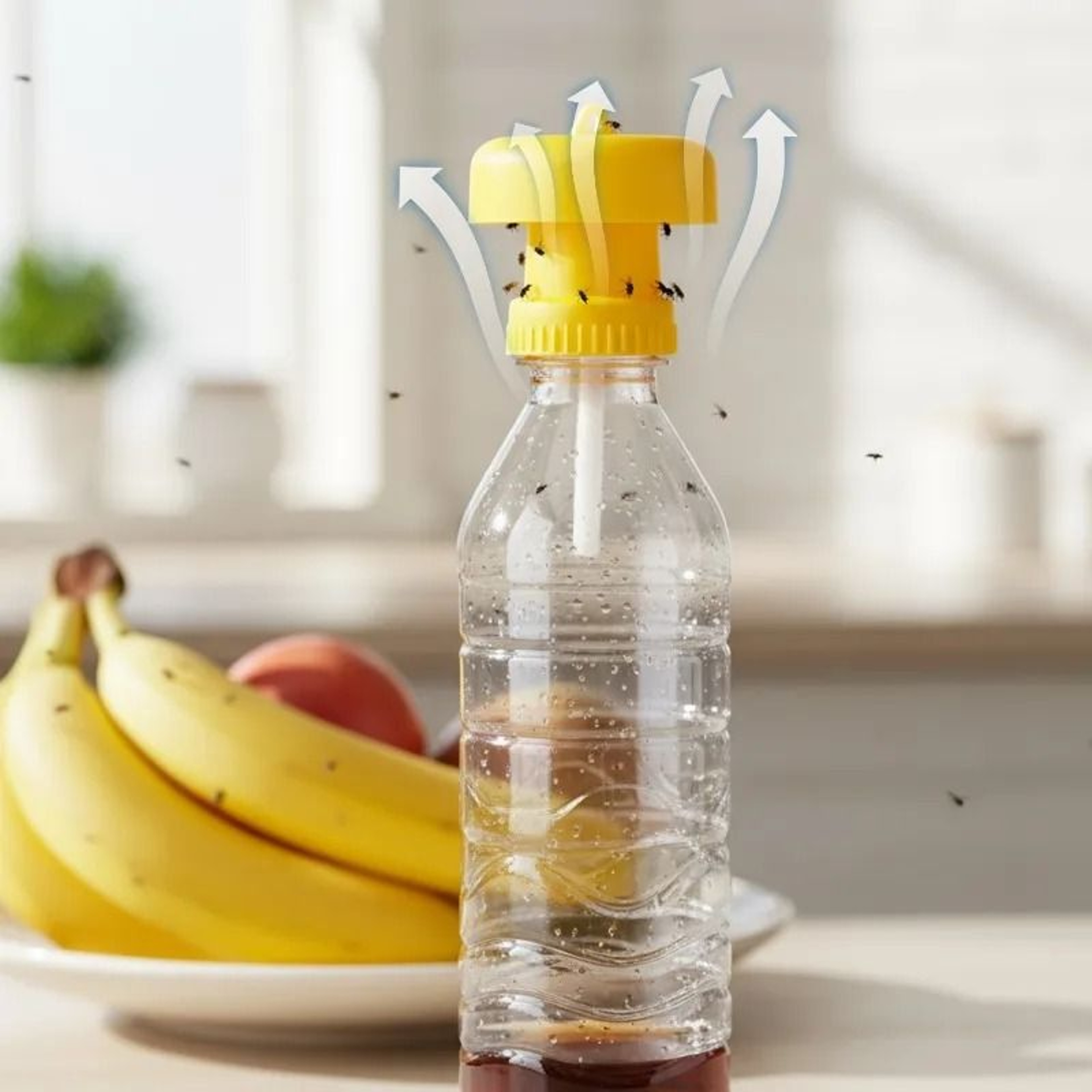 51 Pcs Yellow Fruit Fly Trap Catcher Home Farm Orchard Fly Bee Attractant 2
