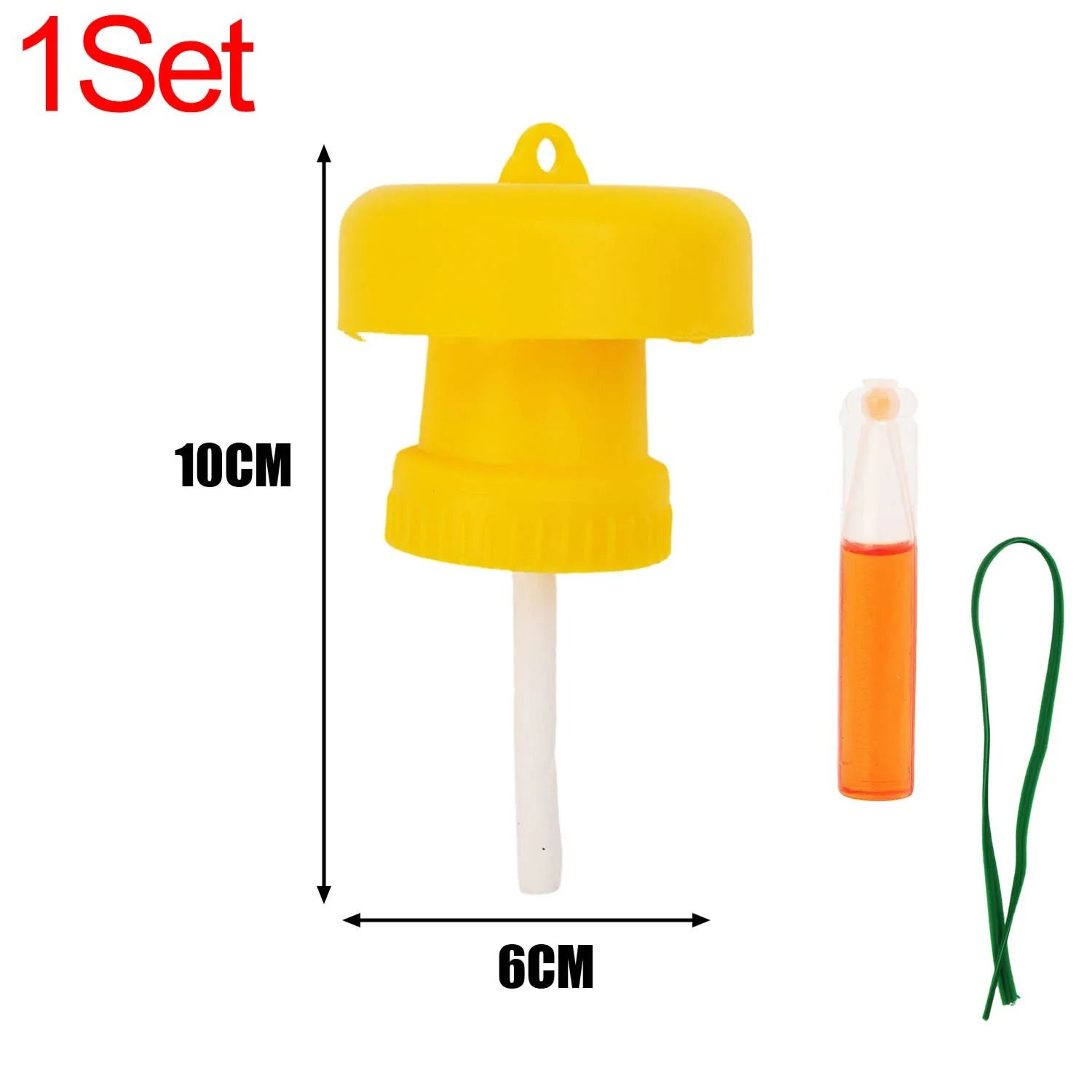 51 Pcs Yellow Fruit Fly Trap Catcher Home Farm Orchard Fly Bee Attractant 7