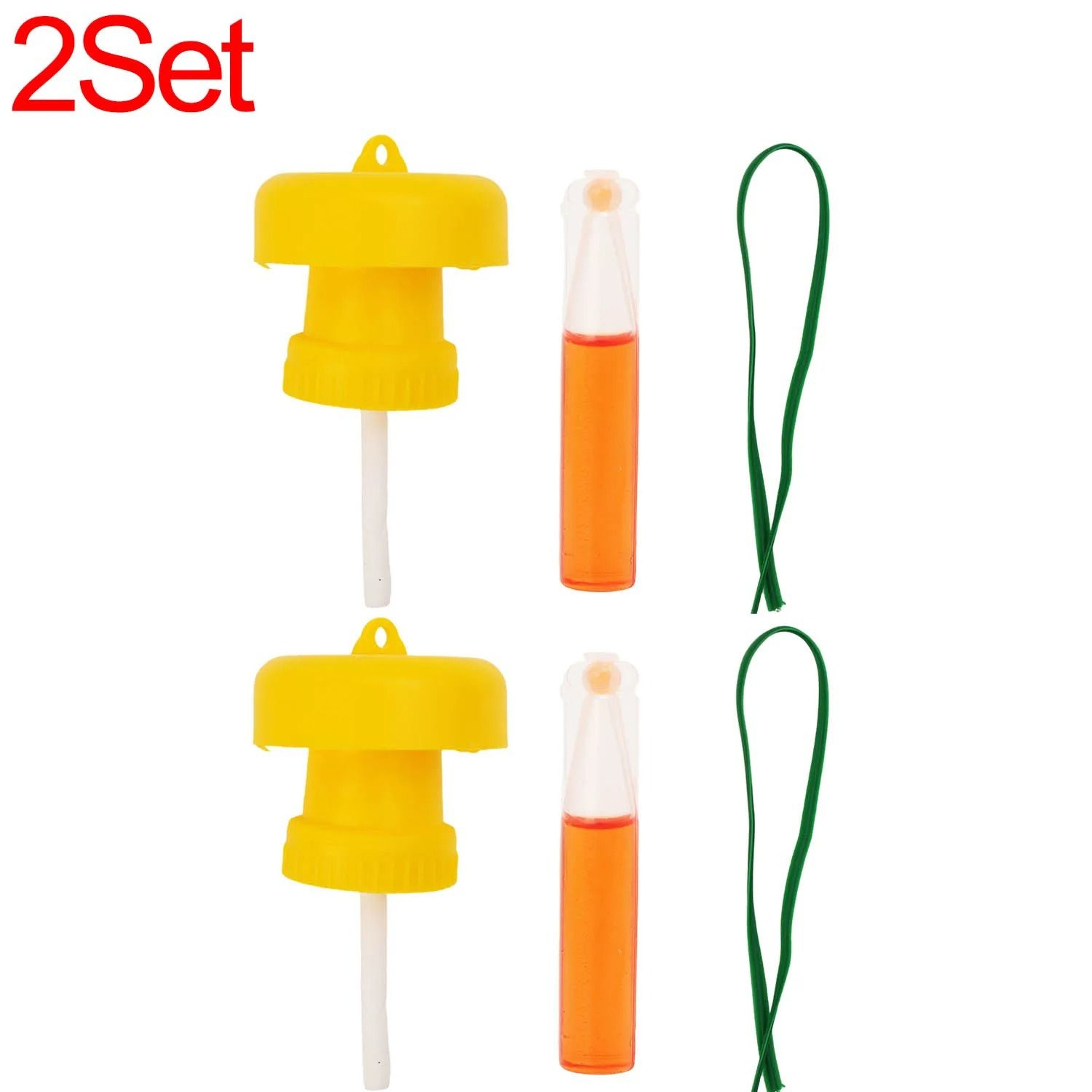 51 Pcs Yellow Fruit Fly Trap Catcher Home Farm Orchard Fly Bee Attractant 8