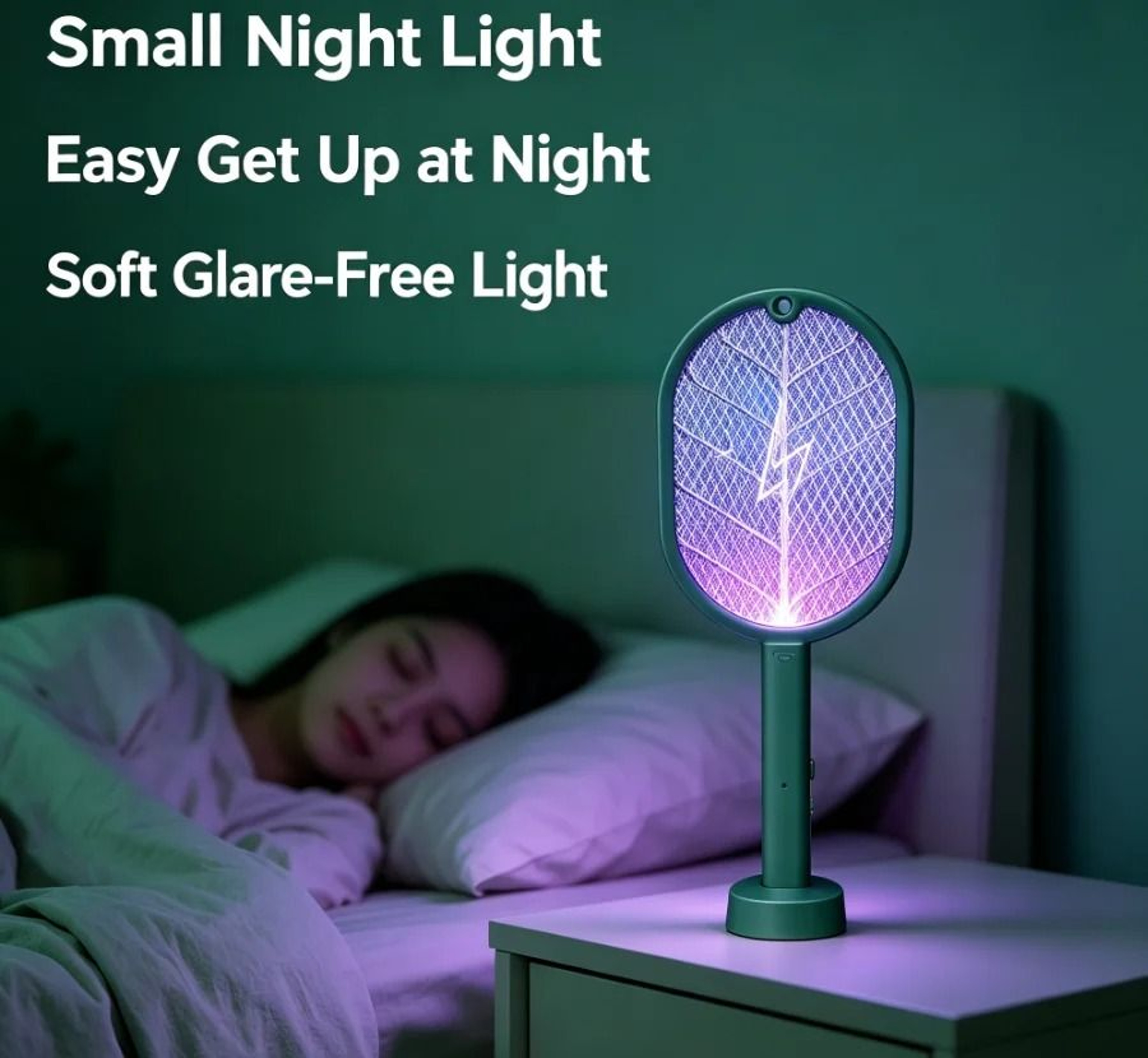 USB Rechargeable Handheld Electric Bug Swatter Mosquito Zapper Racket 3