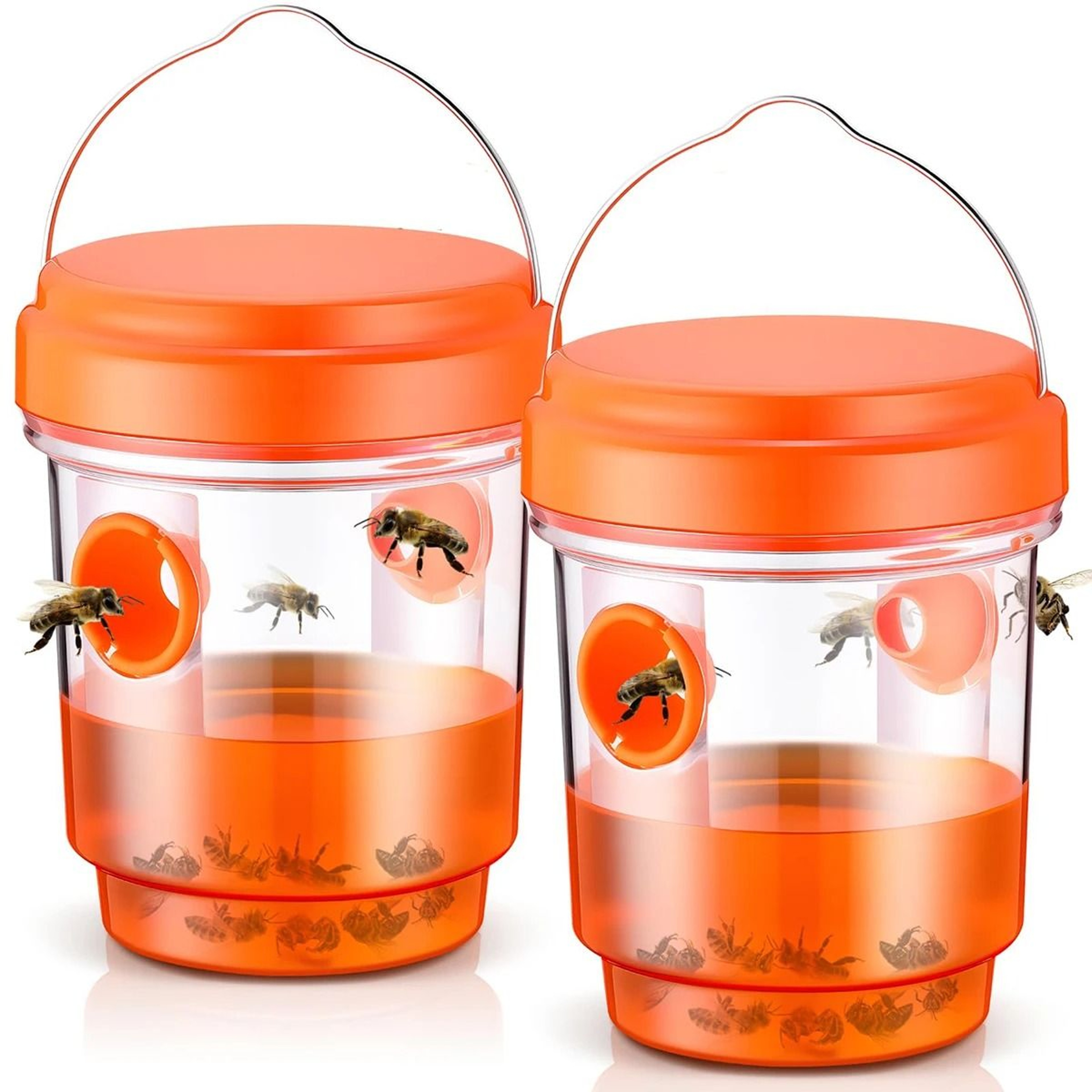 Outdoor Hanging Wasp Traps Reusable Hornet Bee Catcher Trap Garden Yard 0