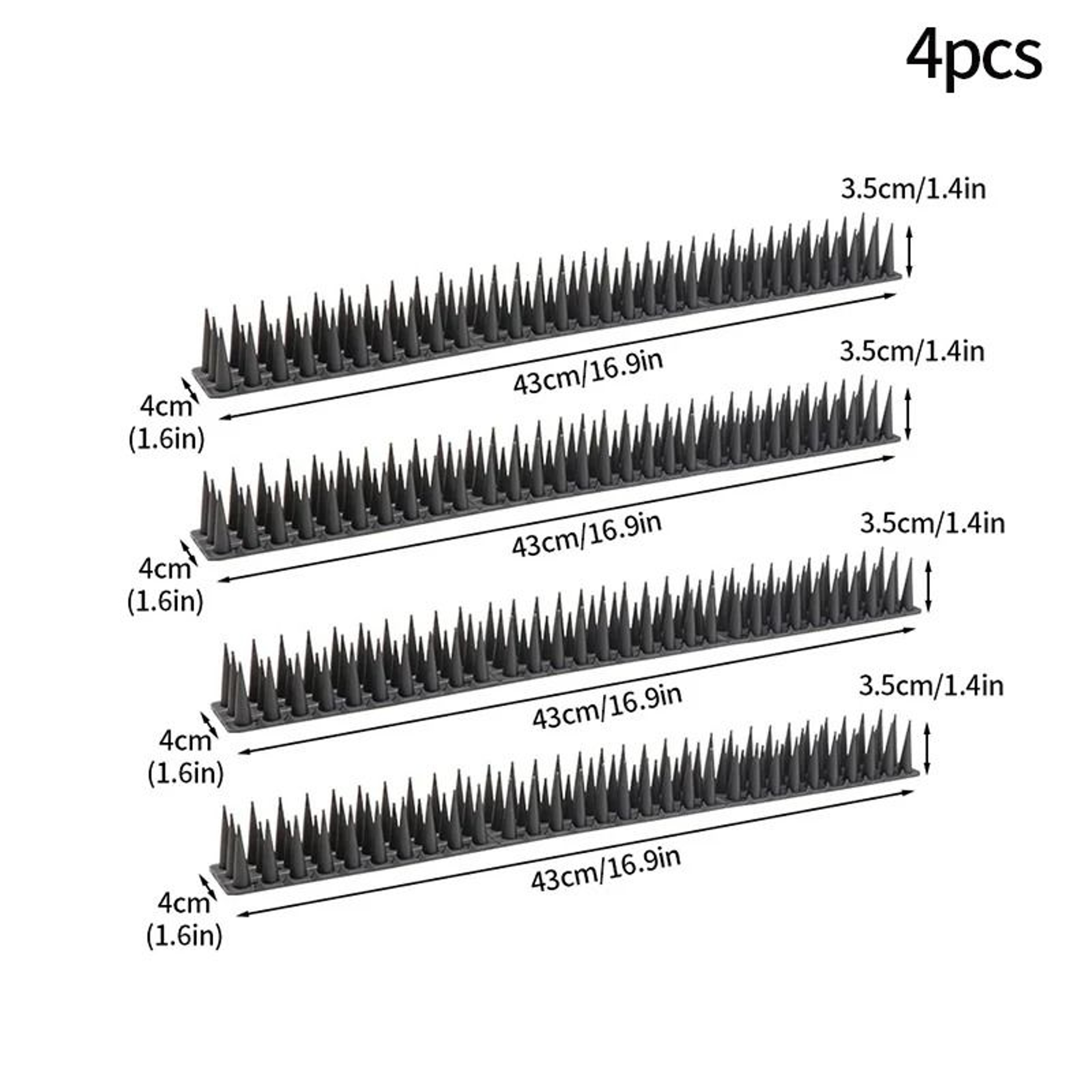 Stainless Steel AntiBird Spikes Repeller Deterrent Pigeon Control Nails 6
