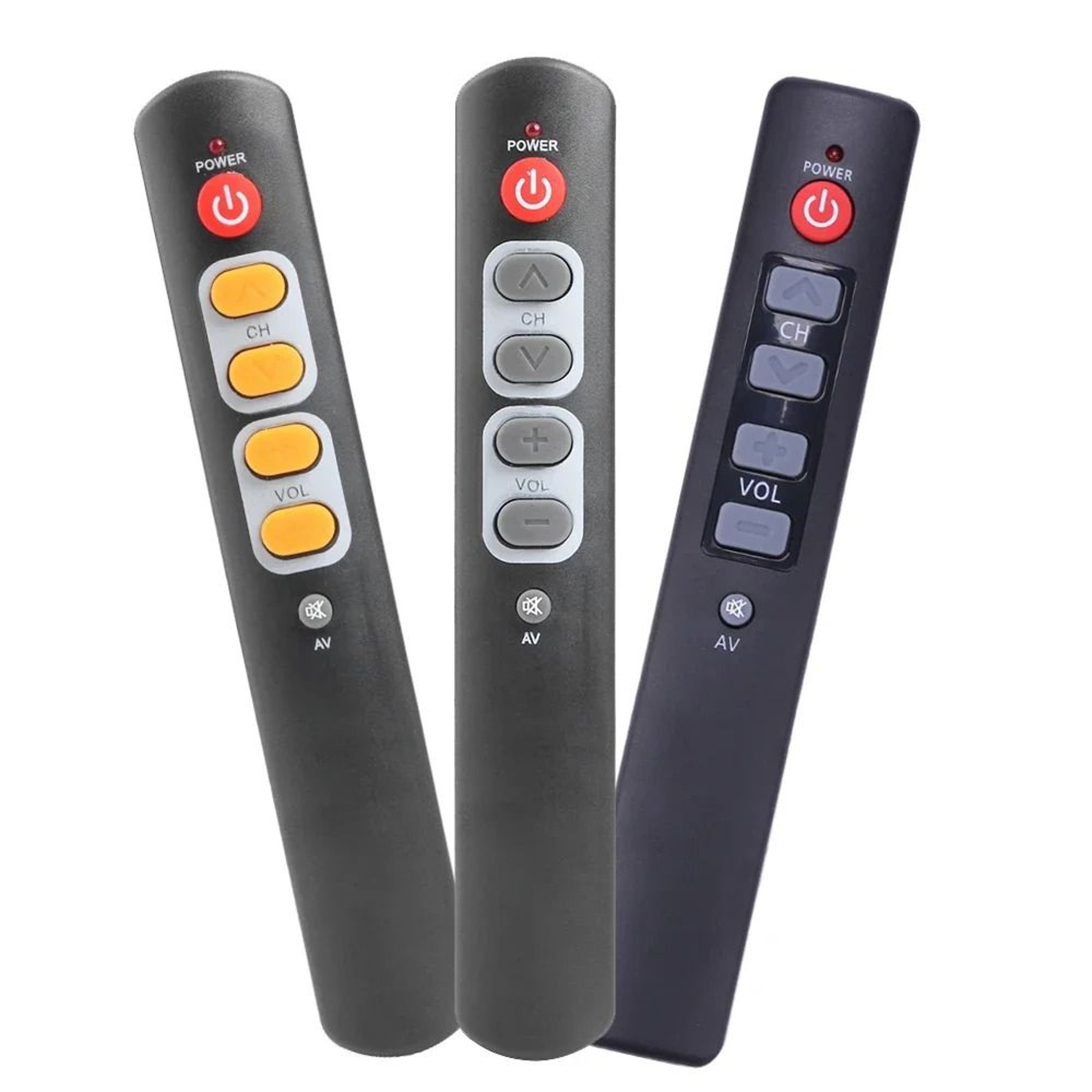 6 Big Button Universal IR Learning Remote Fit TV STB DVD VCR Seniors 1