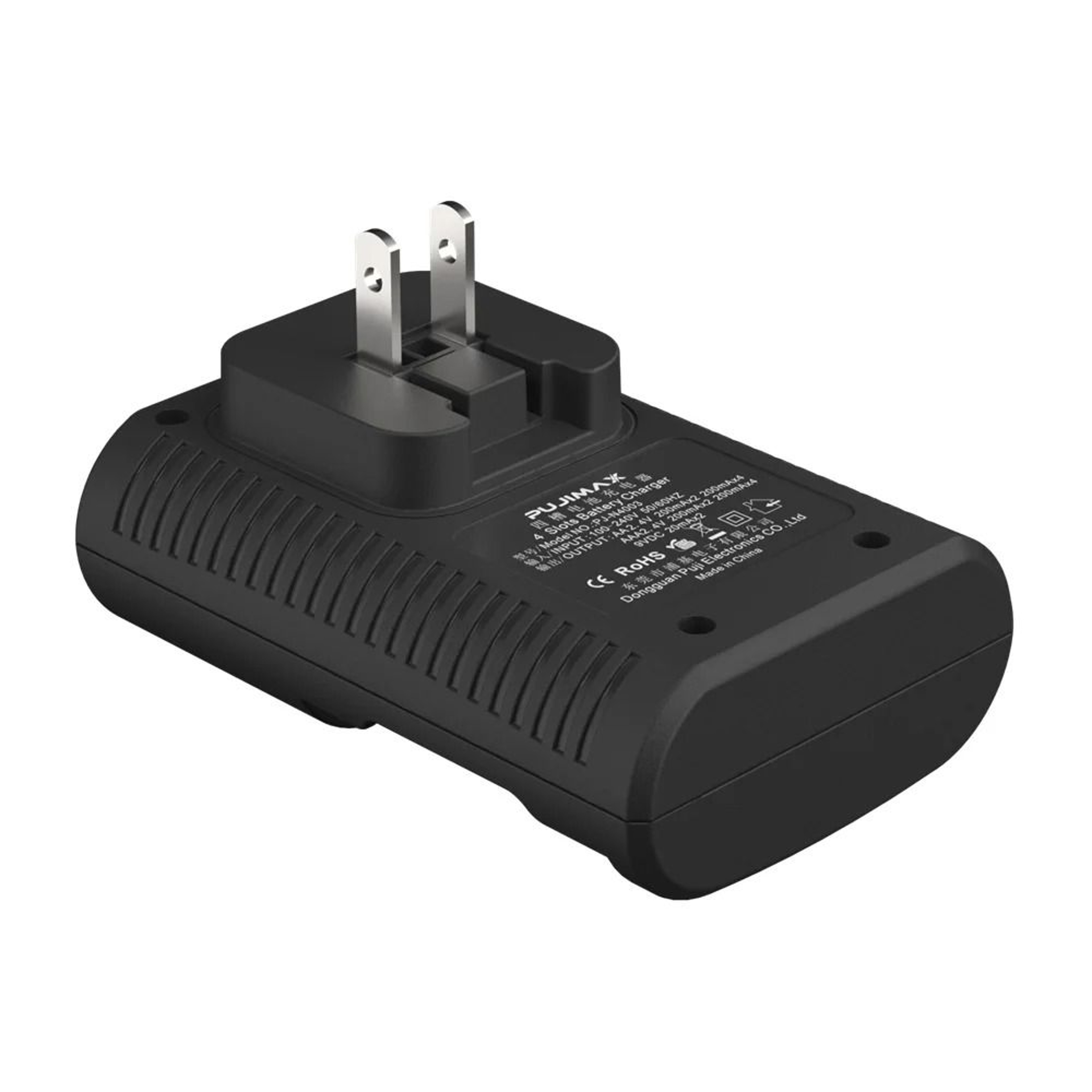 EU Plug Universal Battery Charger 4Slot LED Light For 9V 12V AA AAA Battery 5