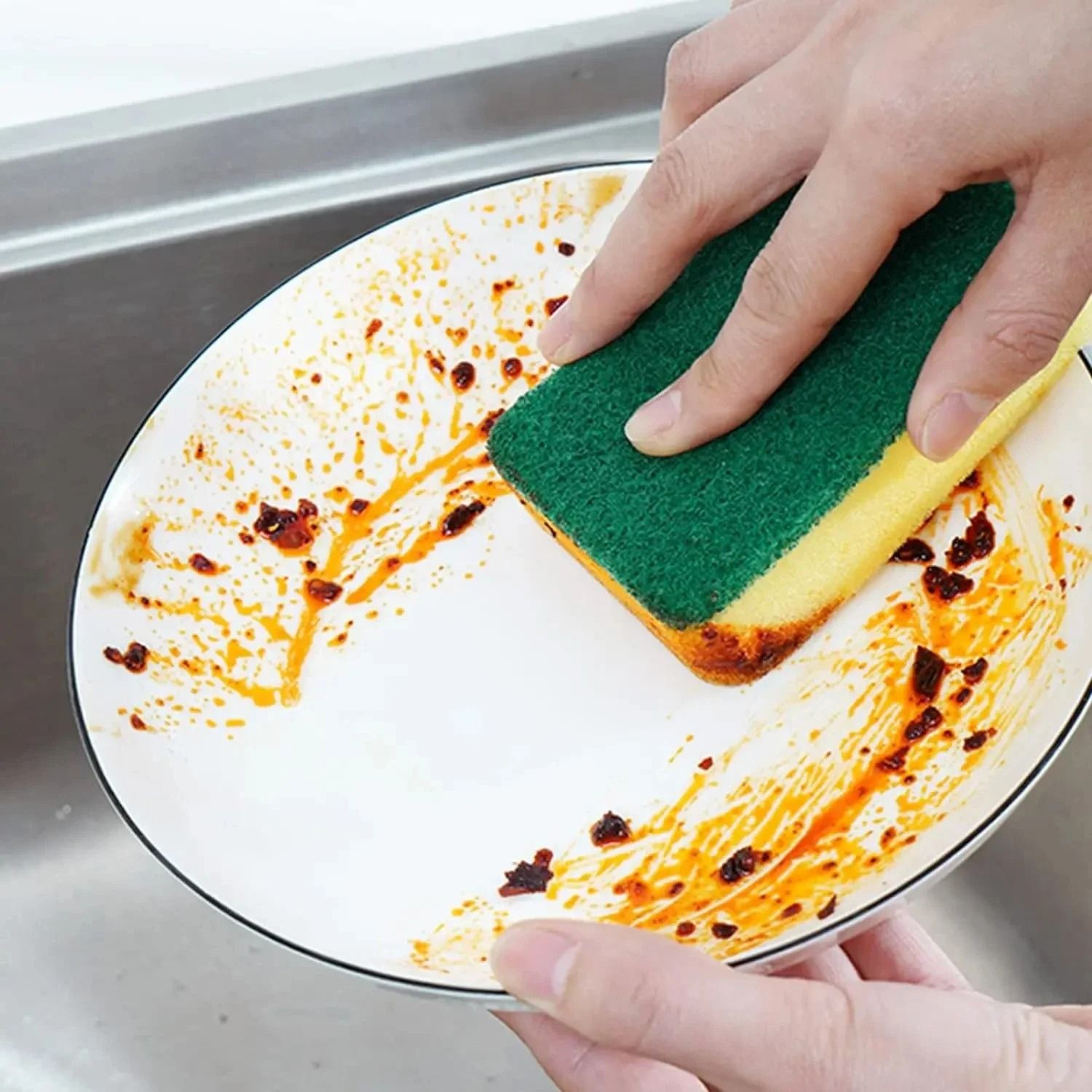 Double Sided Magic Sponge Eraser Pot Rust Removal Brush Kitchen Cleaning Tool 2