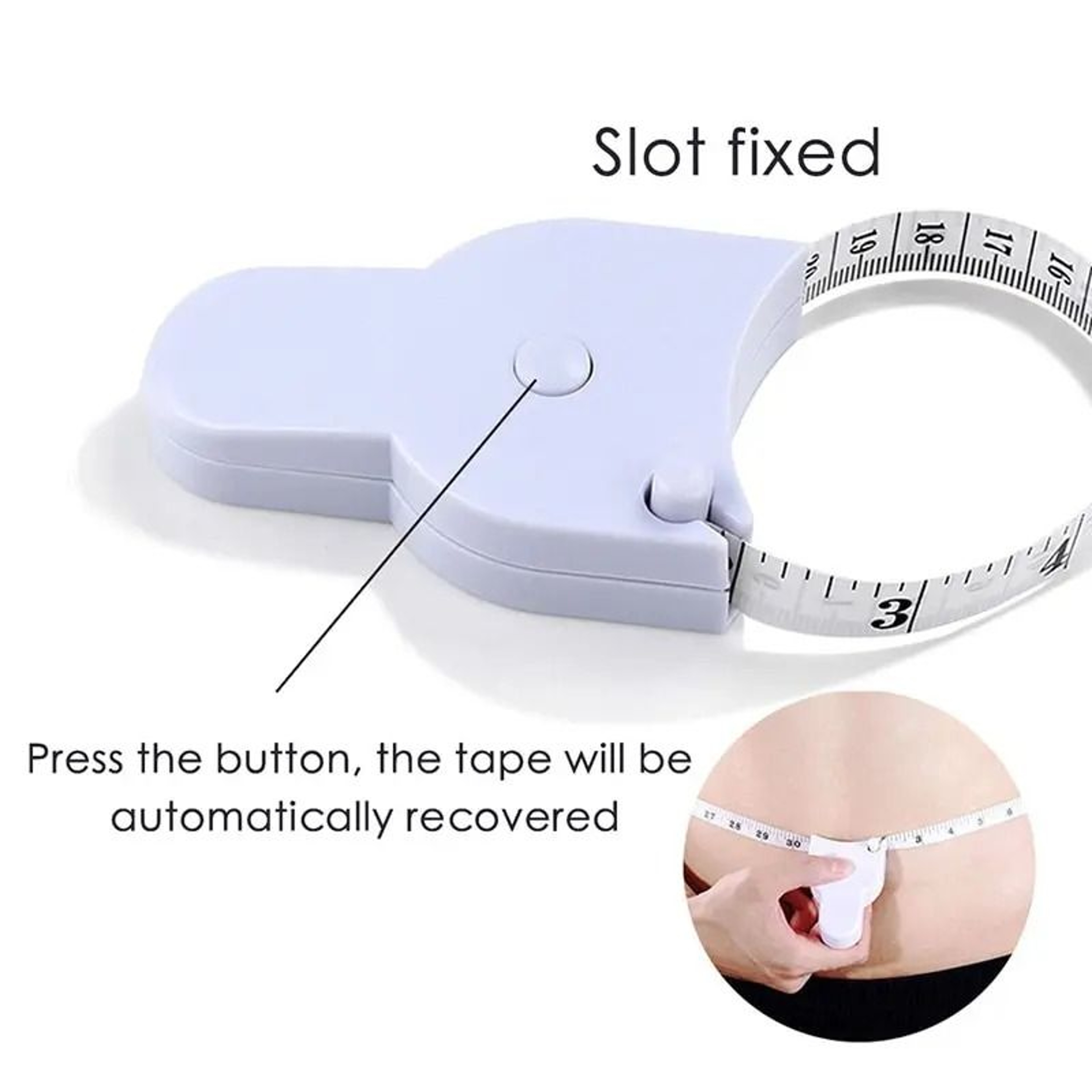 Automatic Telescopic Body Tape Measure Retractable Sewing Centimeter Ruler 0