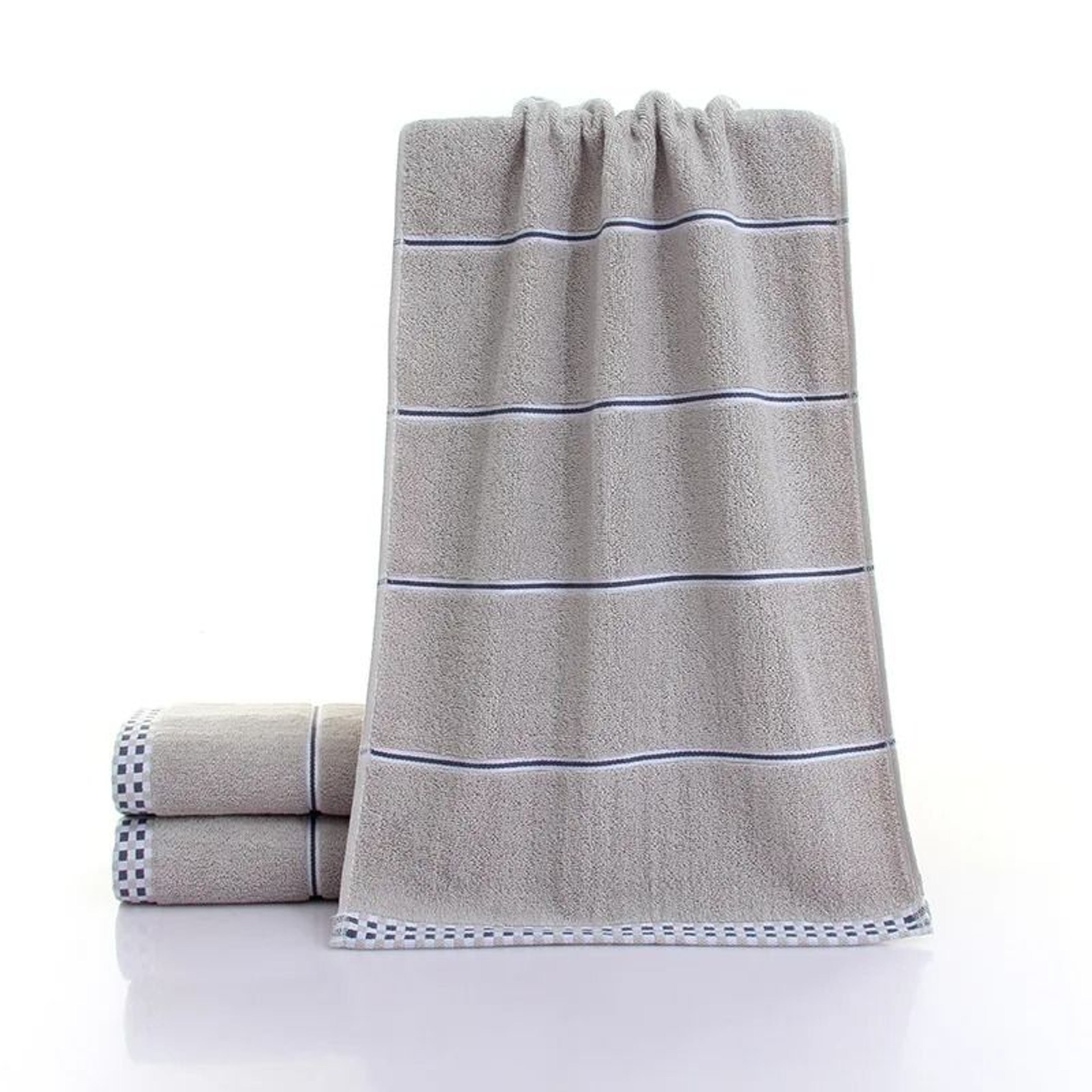 Thickened Cotton Face Towel Highly Absorbent Soft Hand Towel 34x74cm Bath 8
