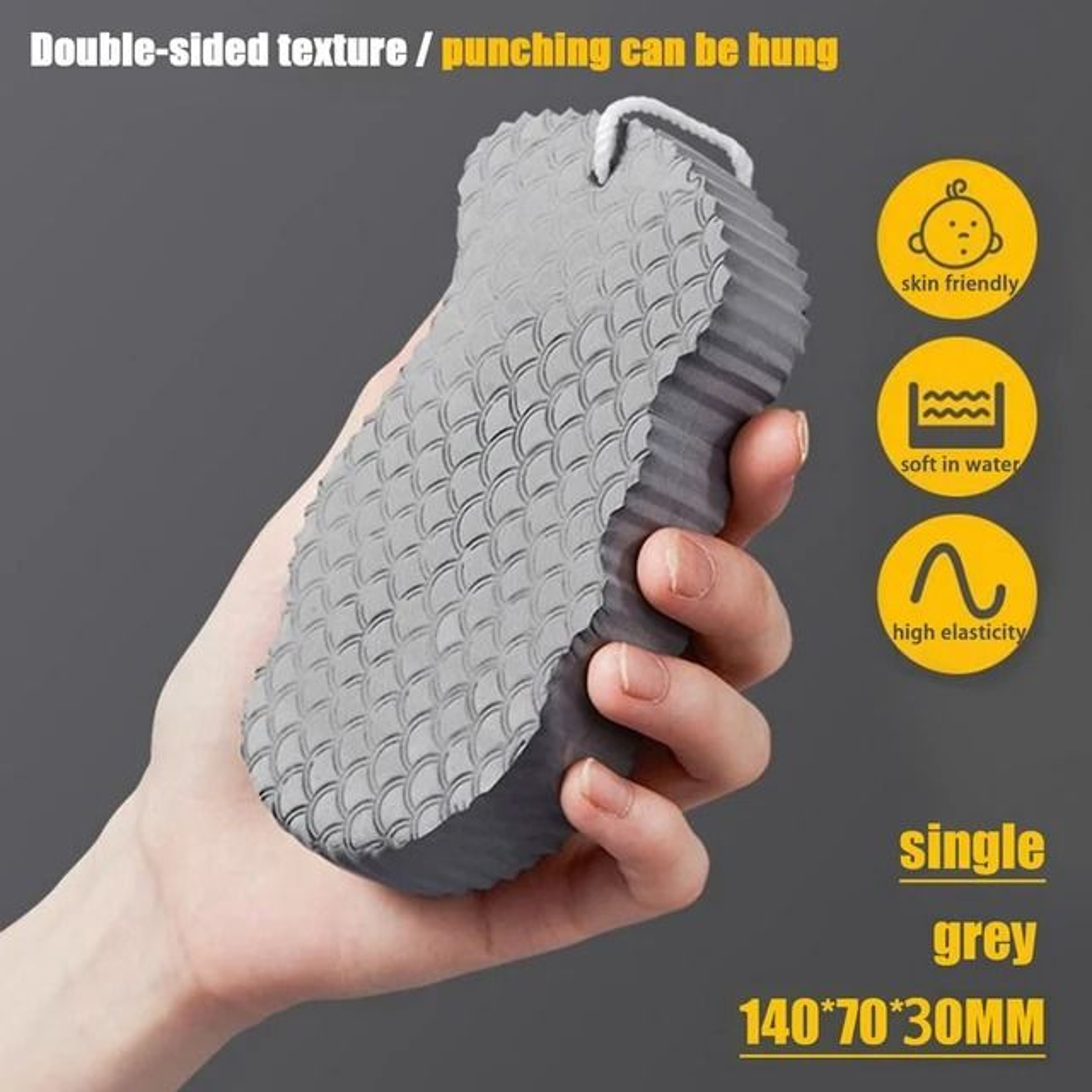 Soft Exfoliating Bath Sponge Body Scrubber Dead Skin Remover Shower Brush 7
