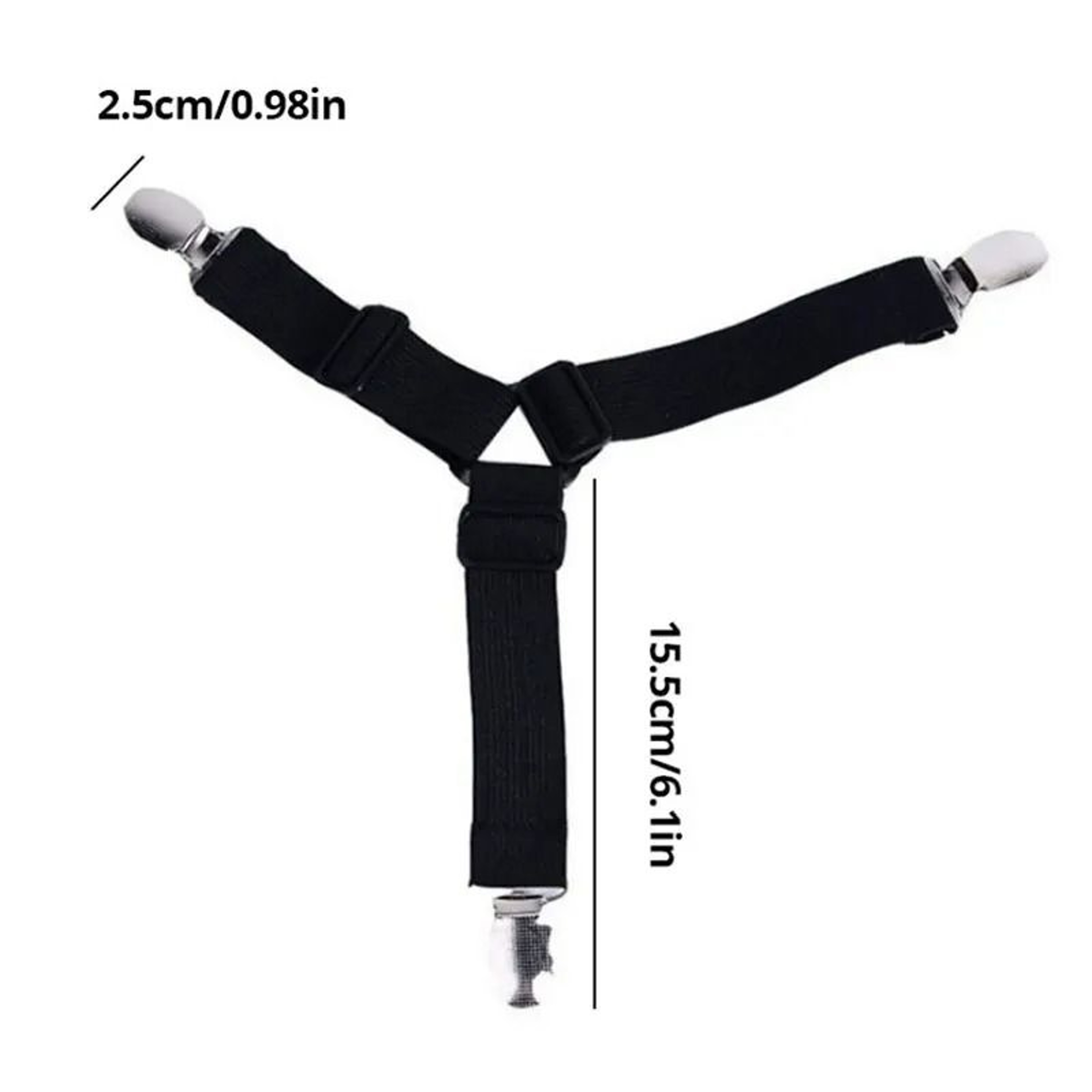 4Pcs Adjustable Bed Sheet Fasteners Elastic Strap Clips Mattress Cover Holder 5