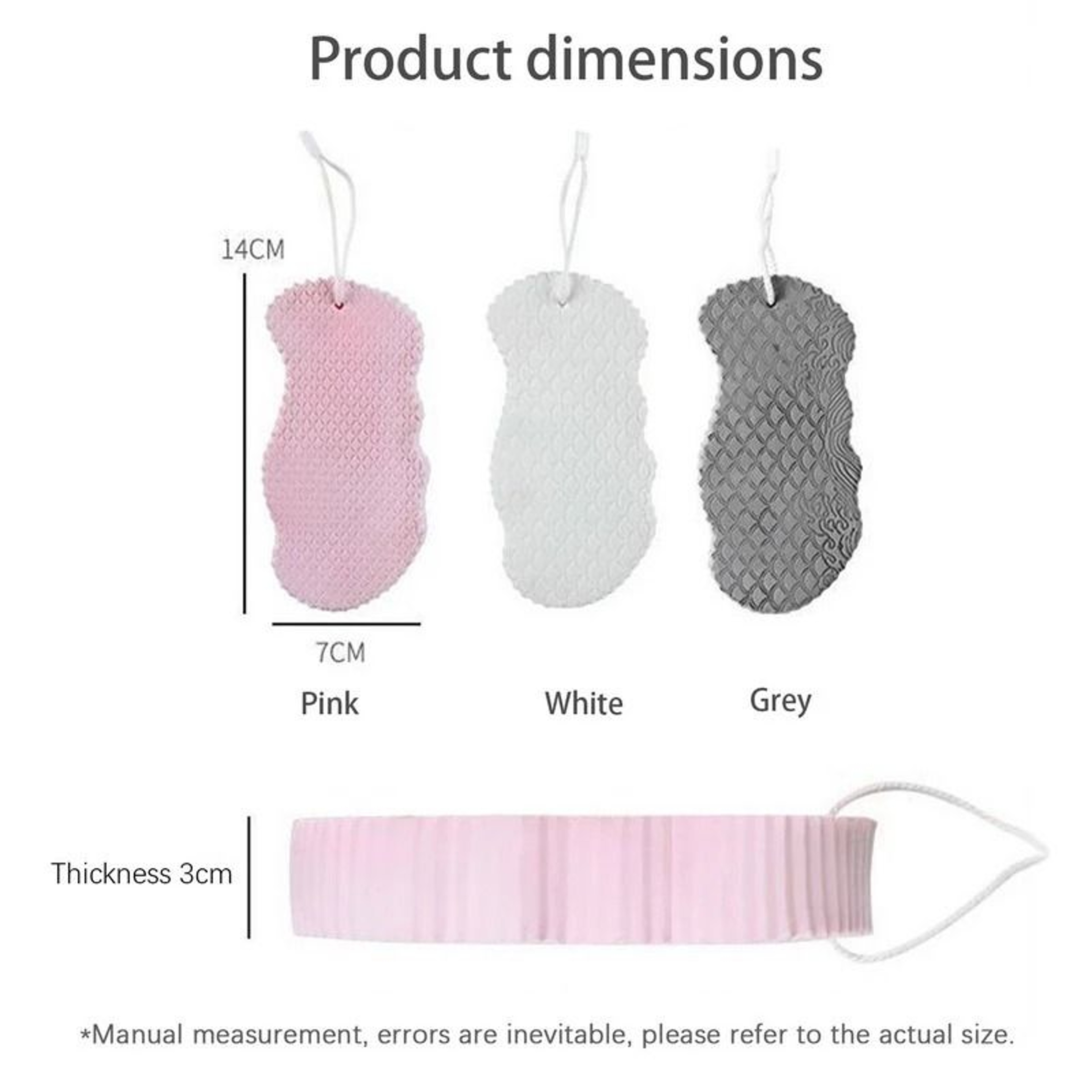 Soft Sponge Bath Exfoliating Body Scrubber Dead Skin Remover Shower Brush 5
