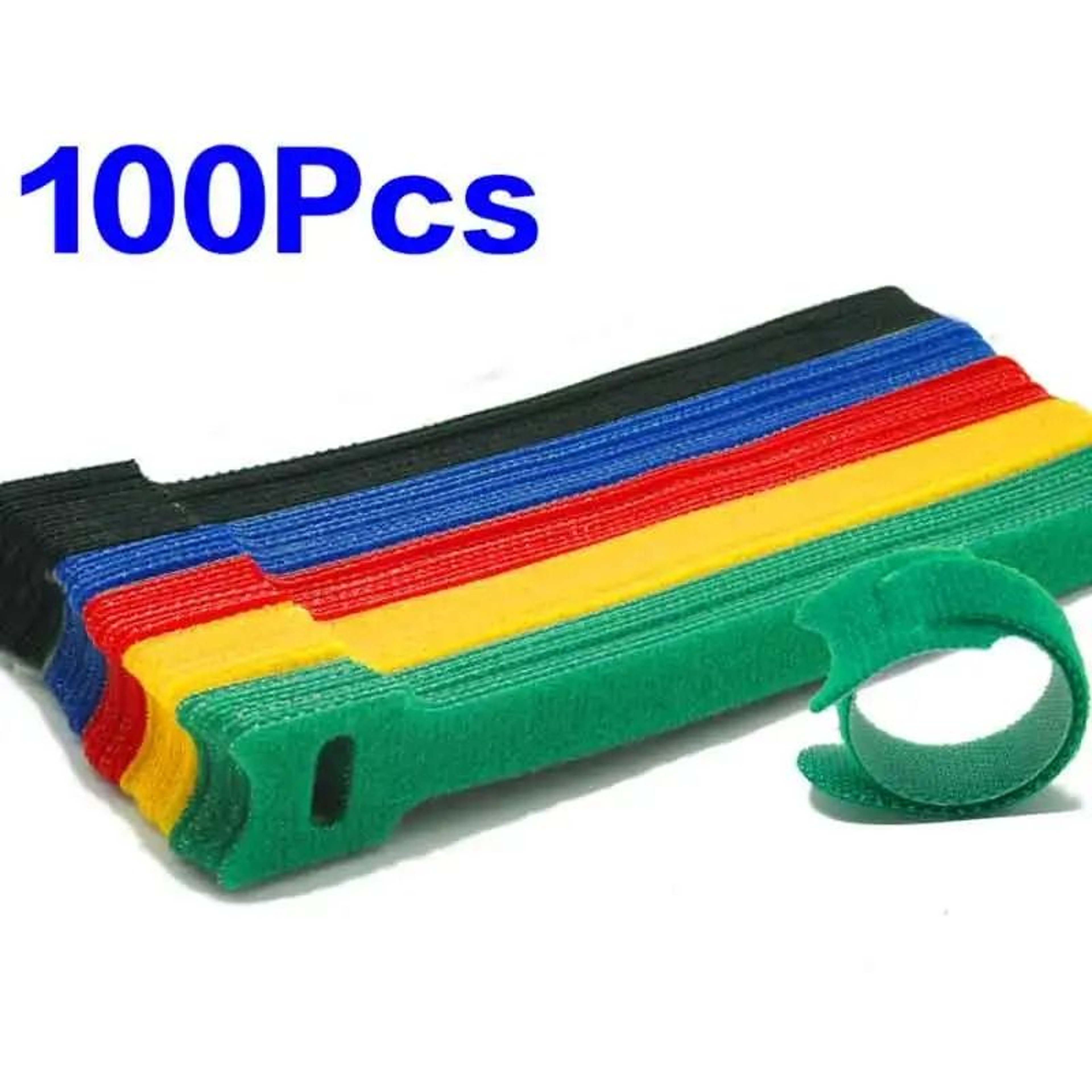 50100PCS Detachable Reusable Colored Nylon Cable Ties Wire Organizer 6