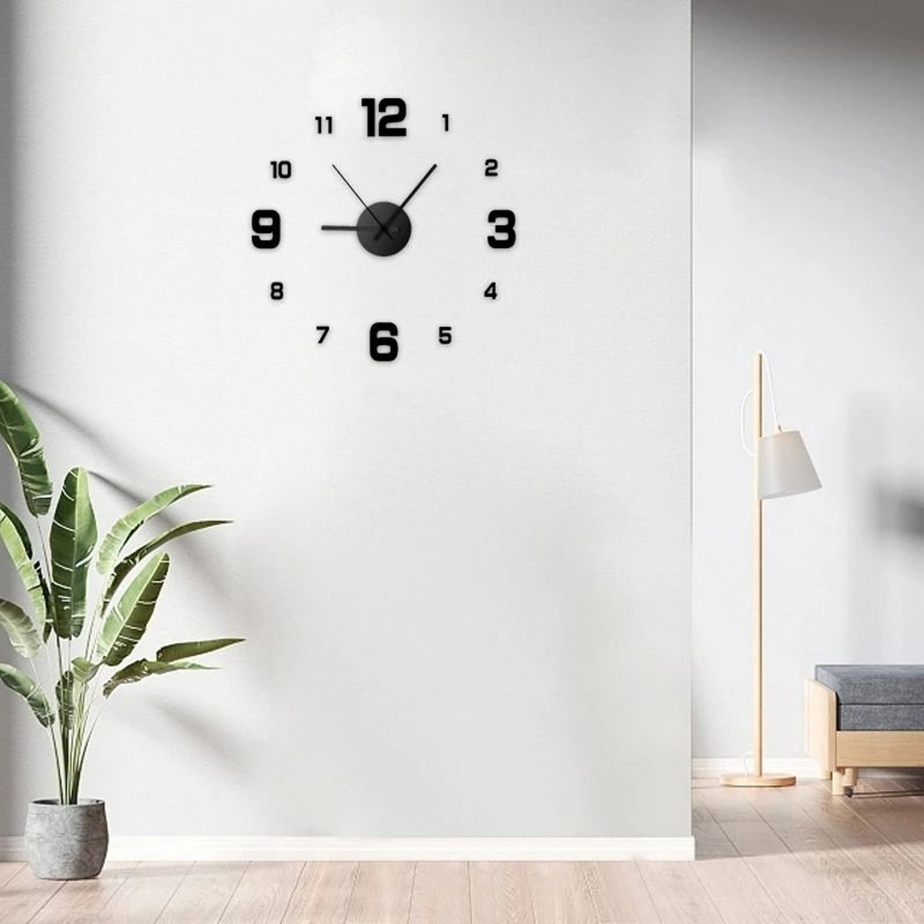 Creative Frameless DIY Wall Clock Silent 3D Mirror Sticker Home Decor 3