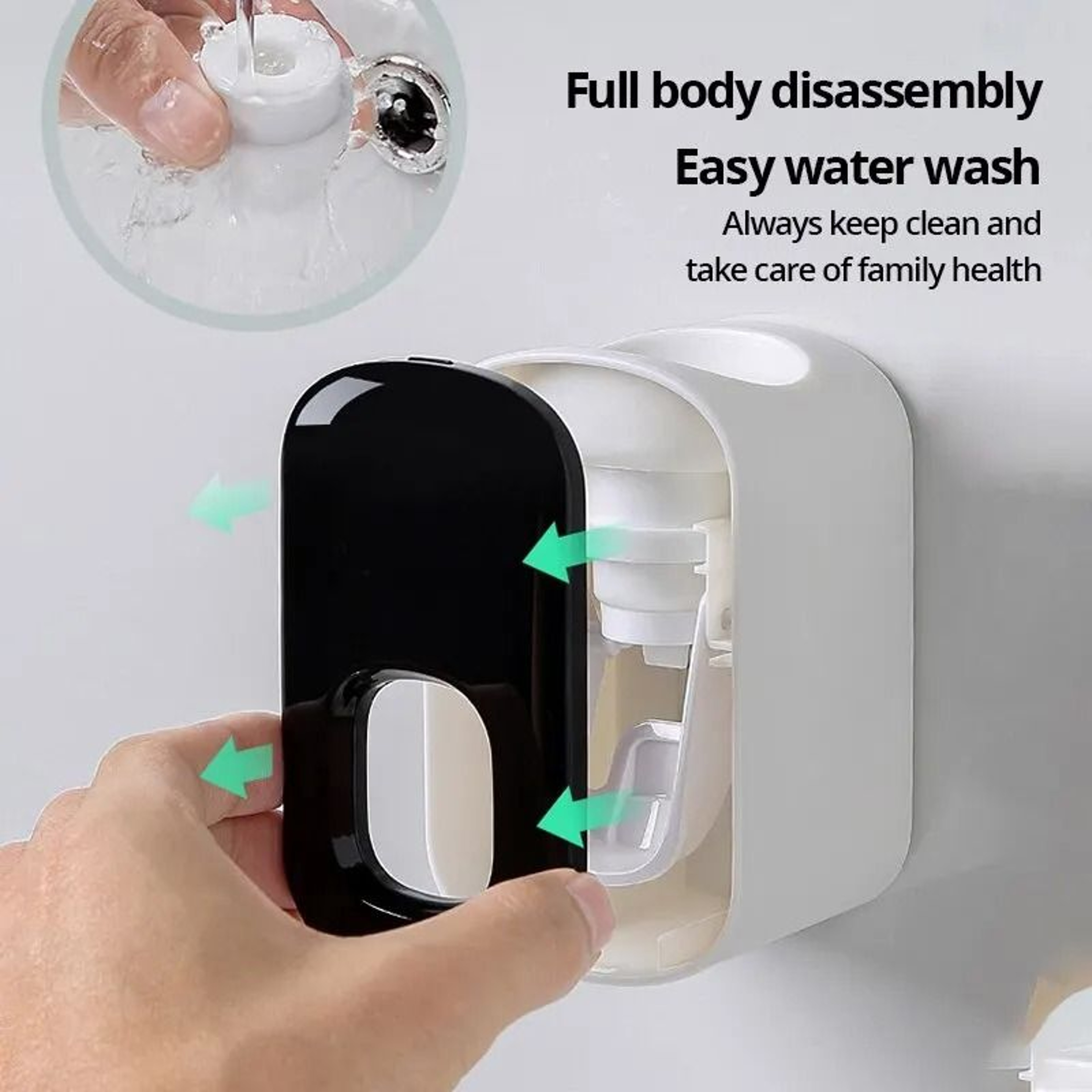 Automatic Toothpaste Dispenser Wall Mount Squeezer Bathroom Organizer 1