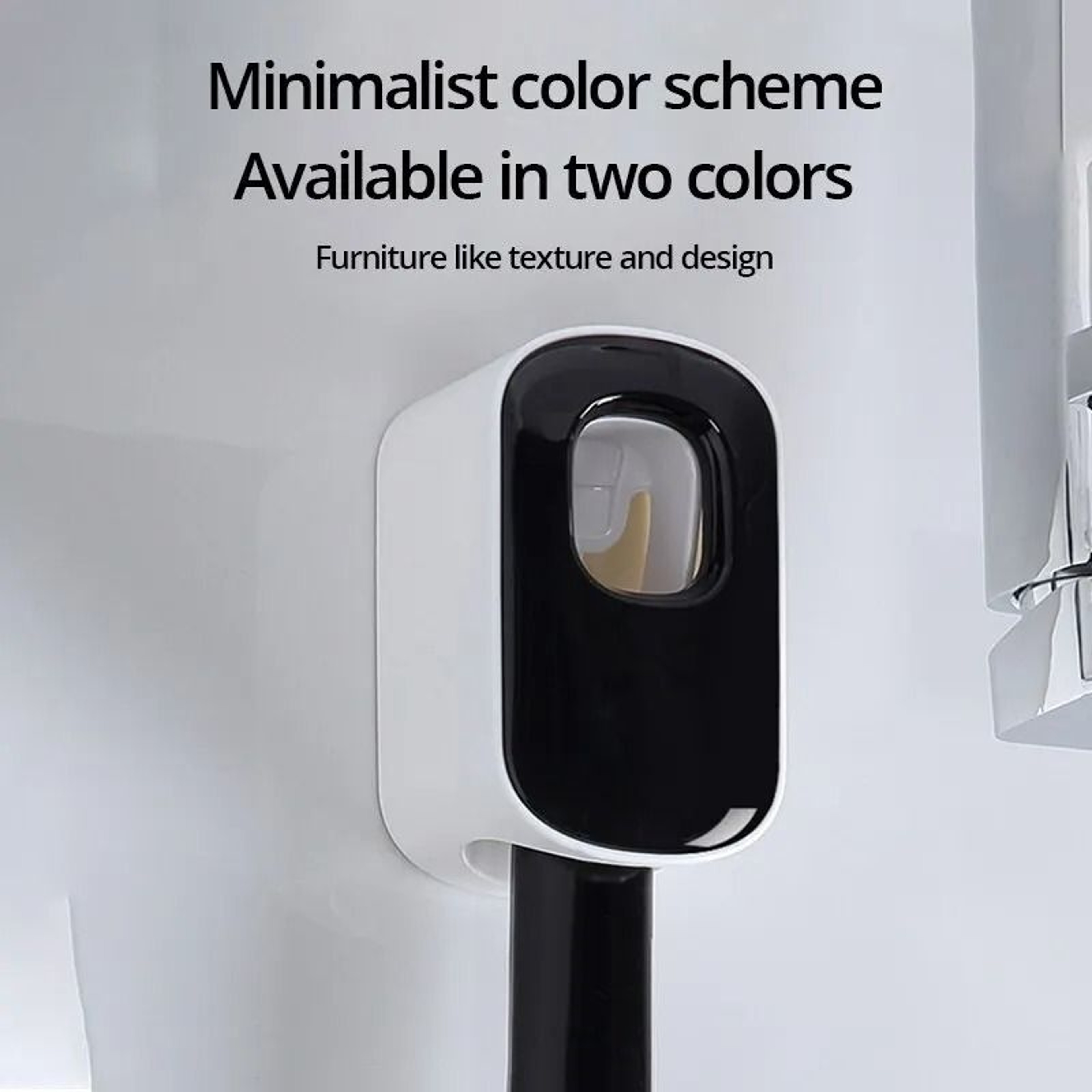 Automatic Wall Mount Toothpaste Dispenser Squeezer Toothbrush Holder 2