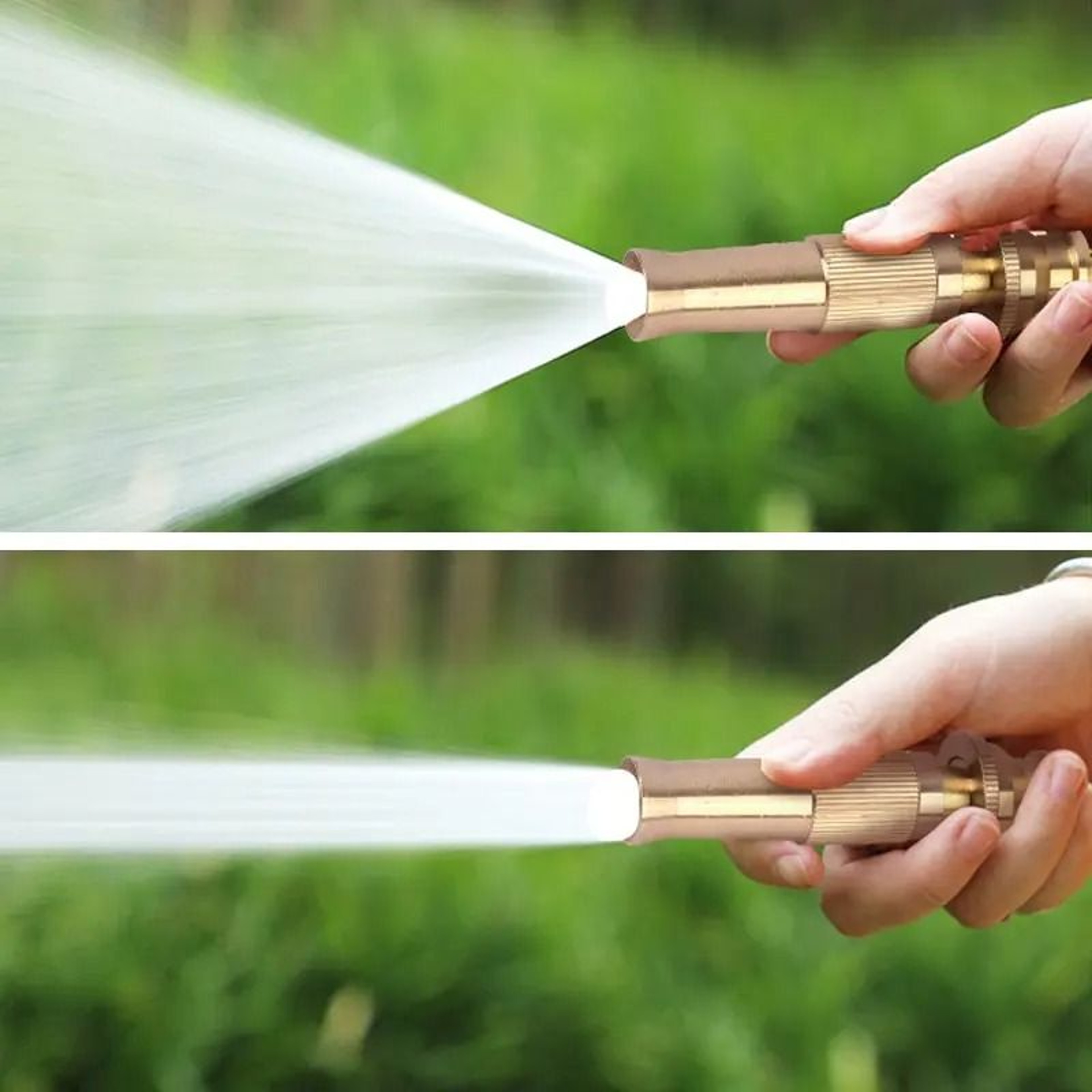 Brass Hose Nozzle High Pressure Adjustable Spray Gun Car Wash Sprinkler 4