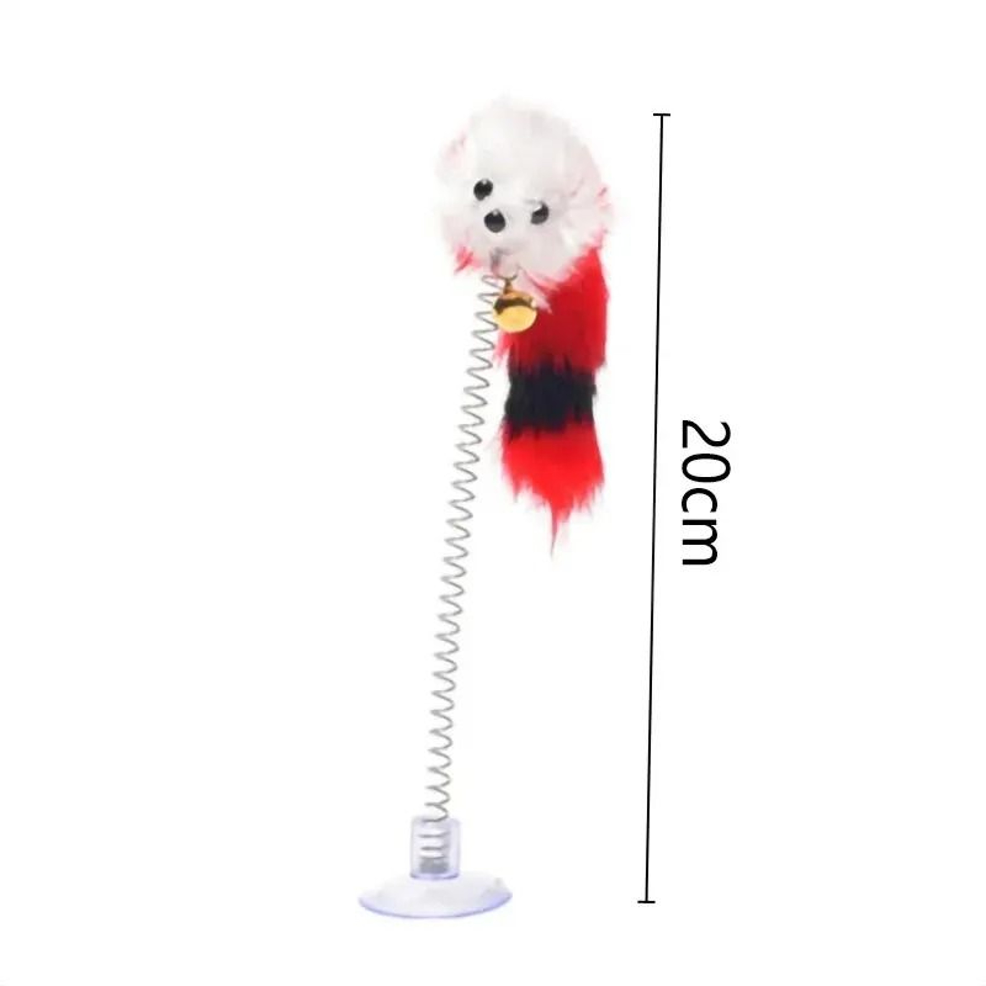 Interactive Cartoon Cat Wand Toy Feather Rod Mouse Teaser With Mini Bell 5