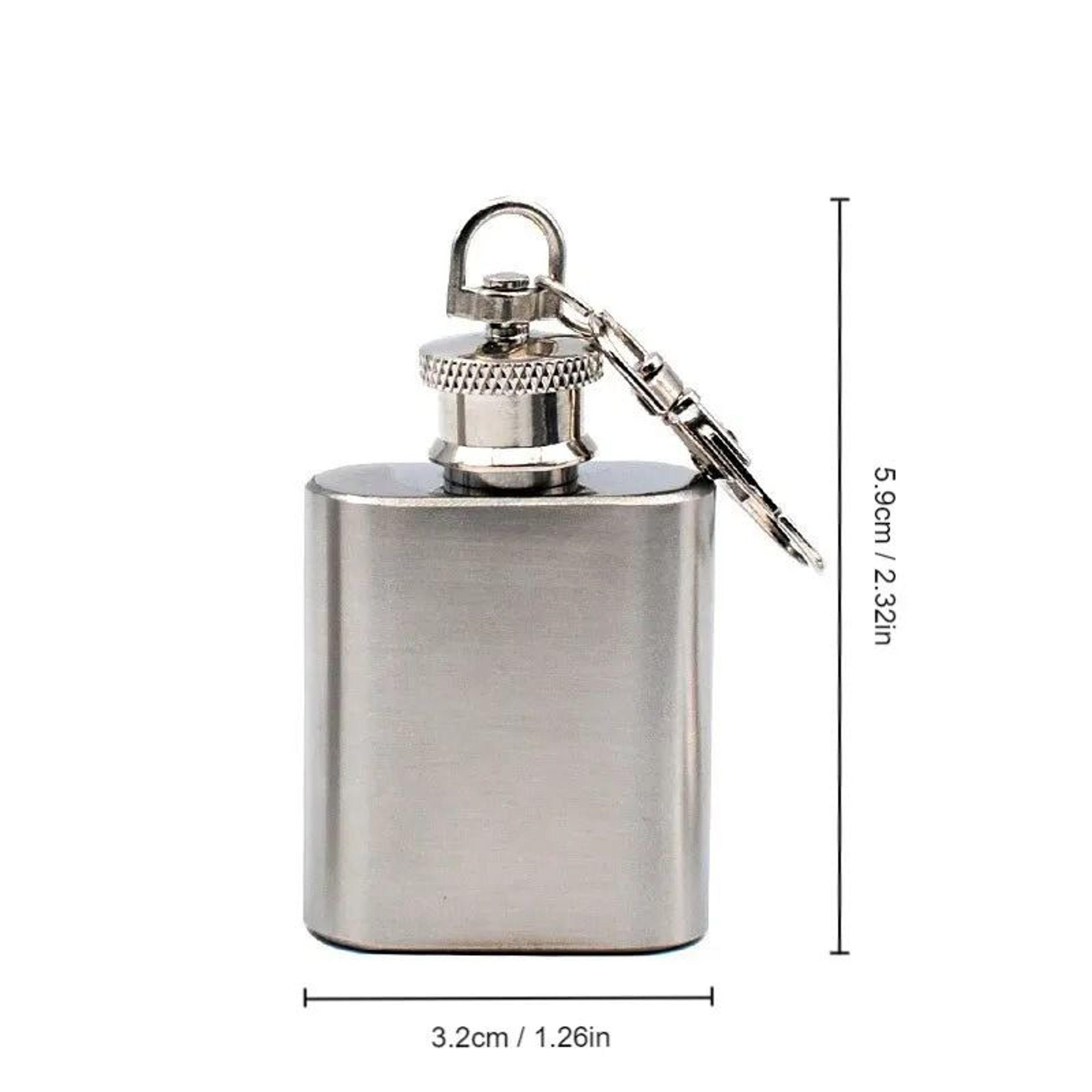 1oz Stainless Steel Mini Hip Flask Portable Liquor Whiskey Pocket Bottle 5