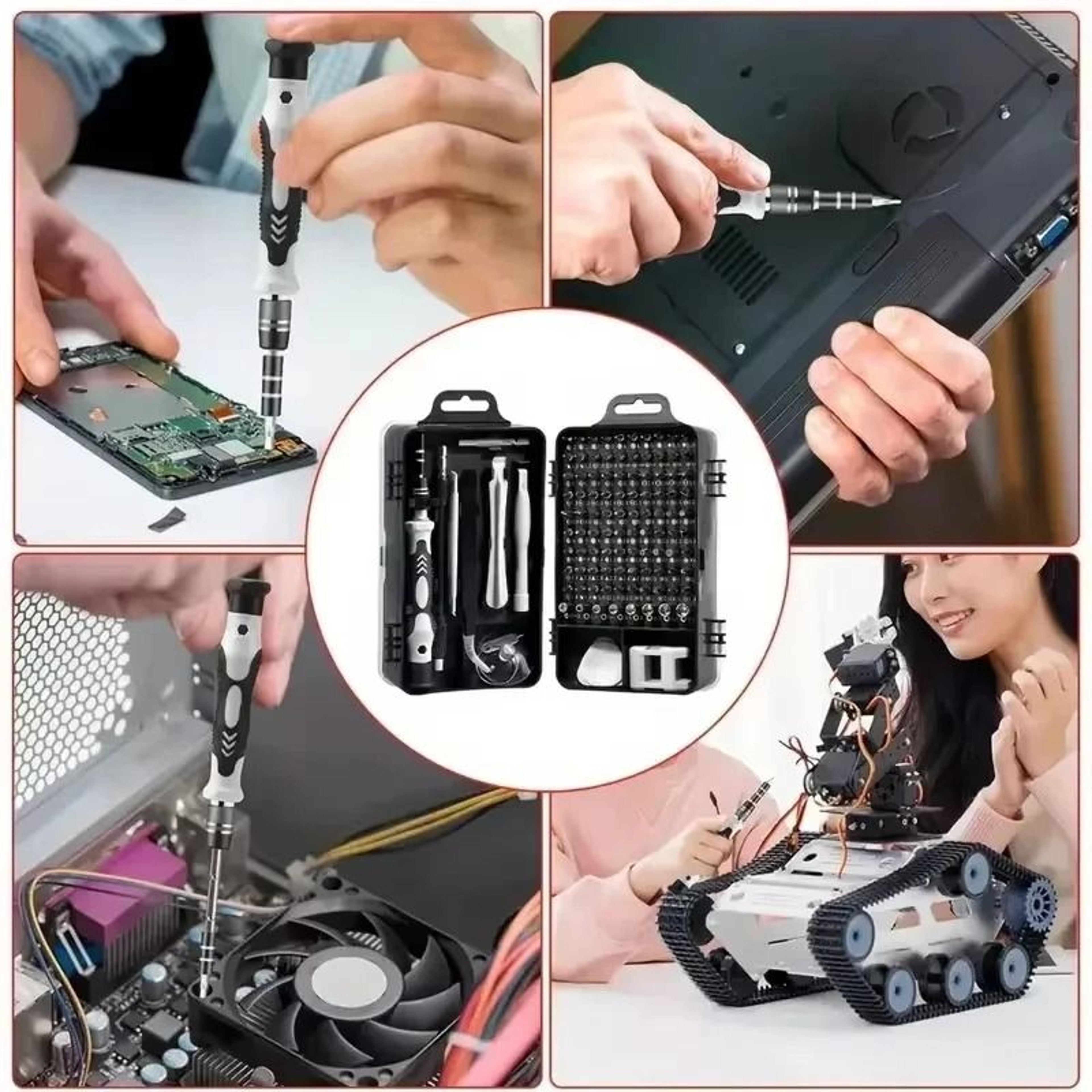 115in1 Precision Screwdriver Set Magnetic Bits Electronics Repair Toolkit 1