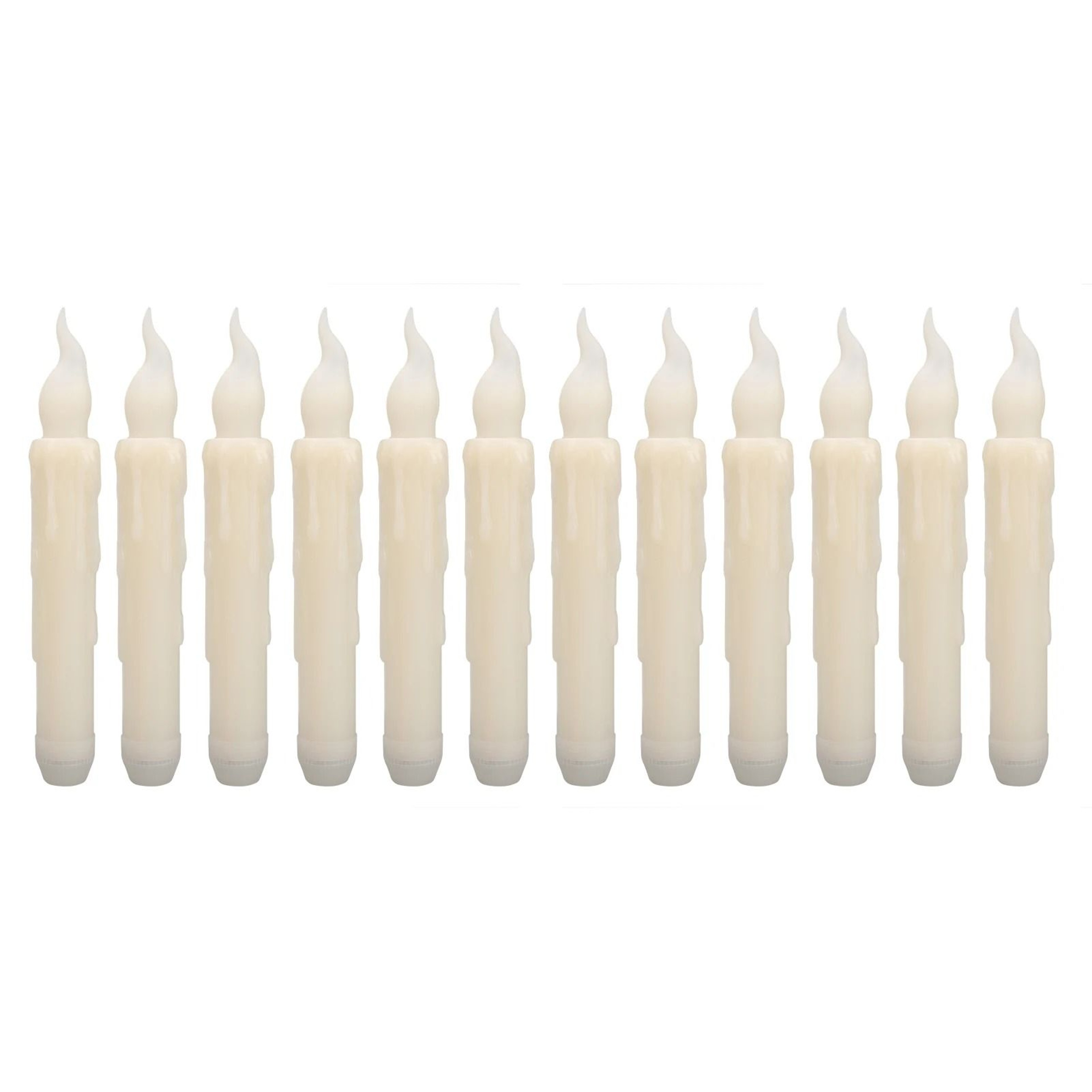 Floating LED Taper Candles Remote Control Hanging Magic Flickering Light Set 6
