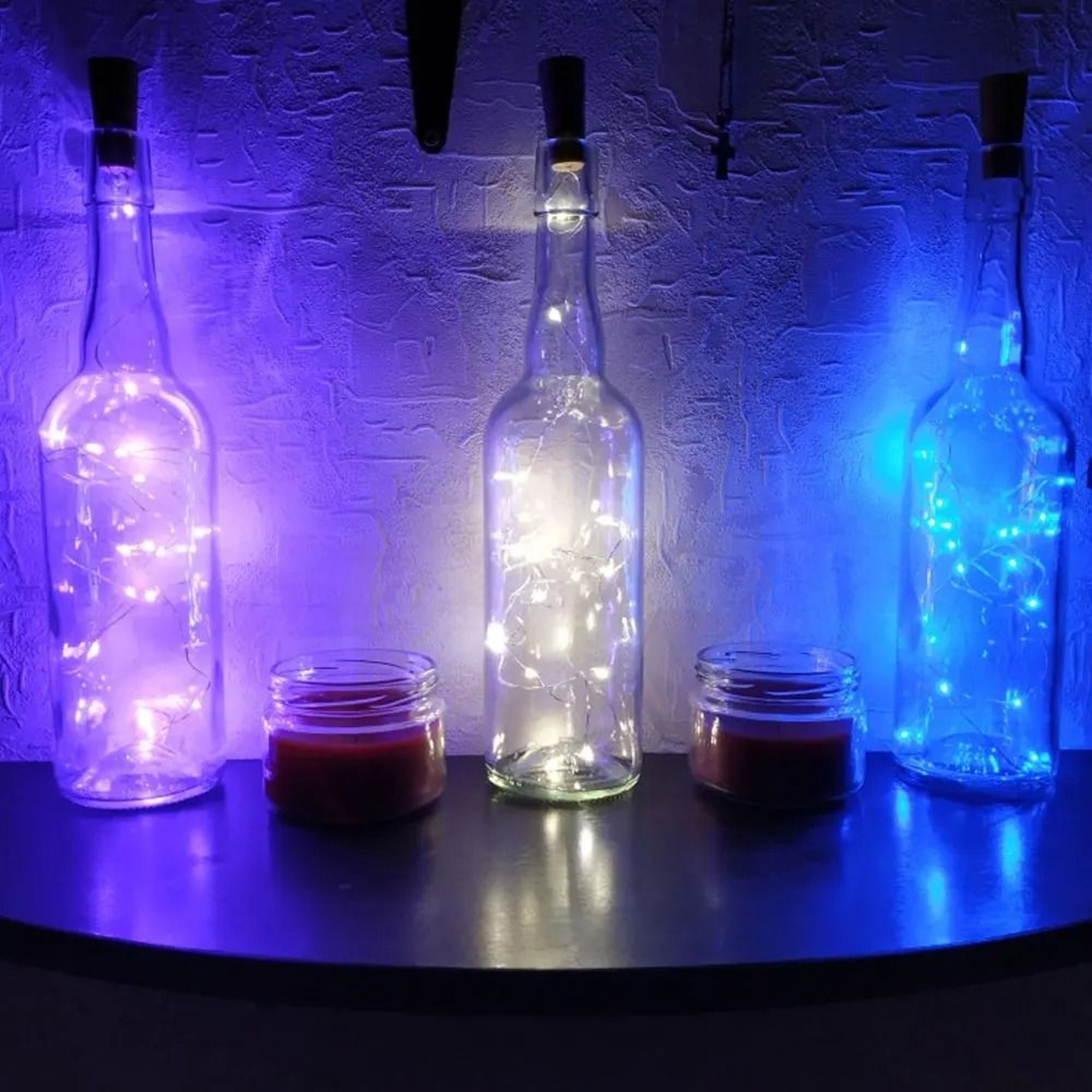 Solar Wine Bottle Cork Lights Outdoor LED Copper Wire Fairy Garland Home Decor 5