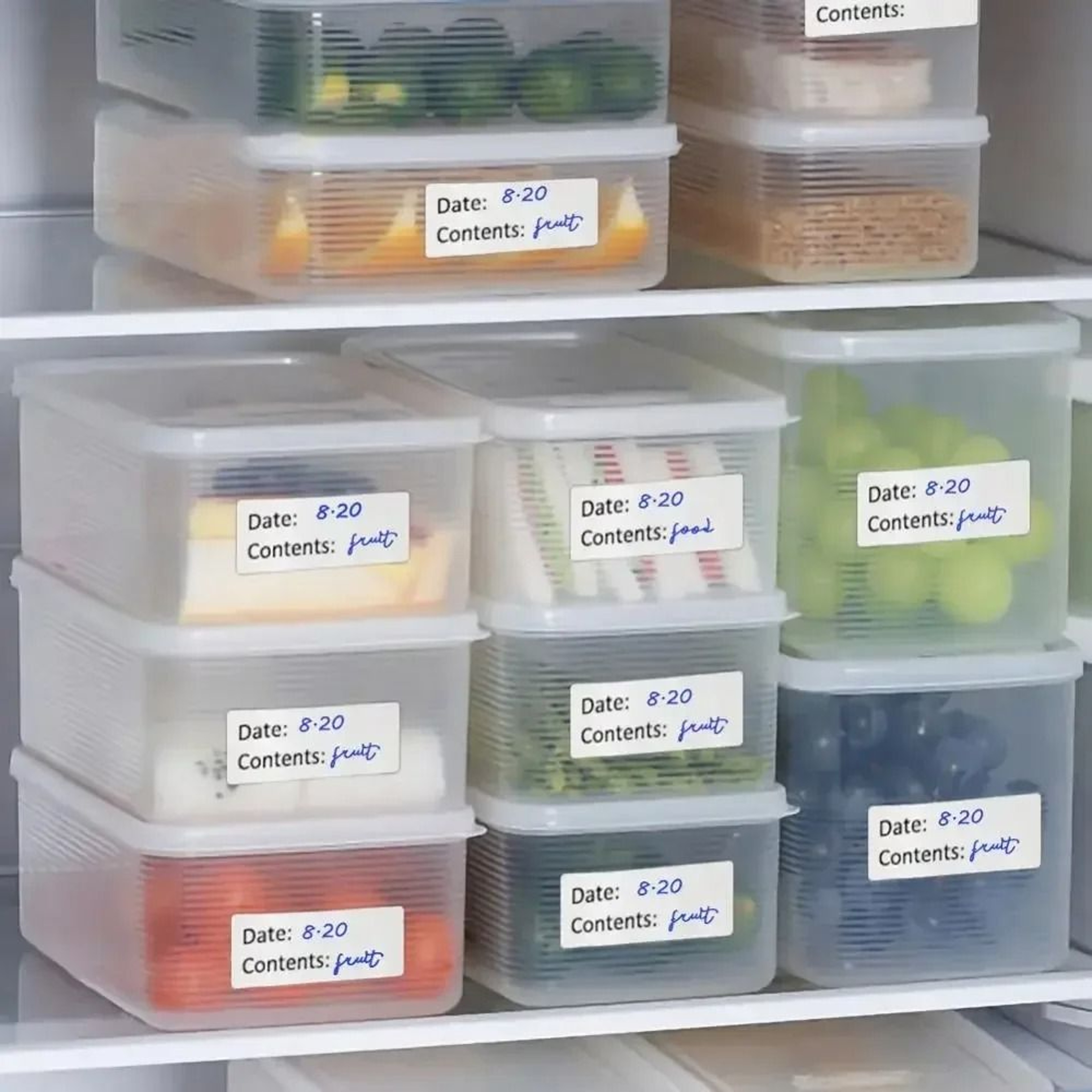 Food Storage Label Stickers Date Content Blank Mark Pantry Container Seal Labels 2