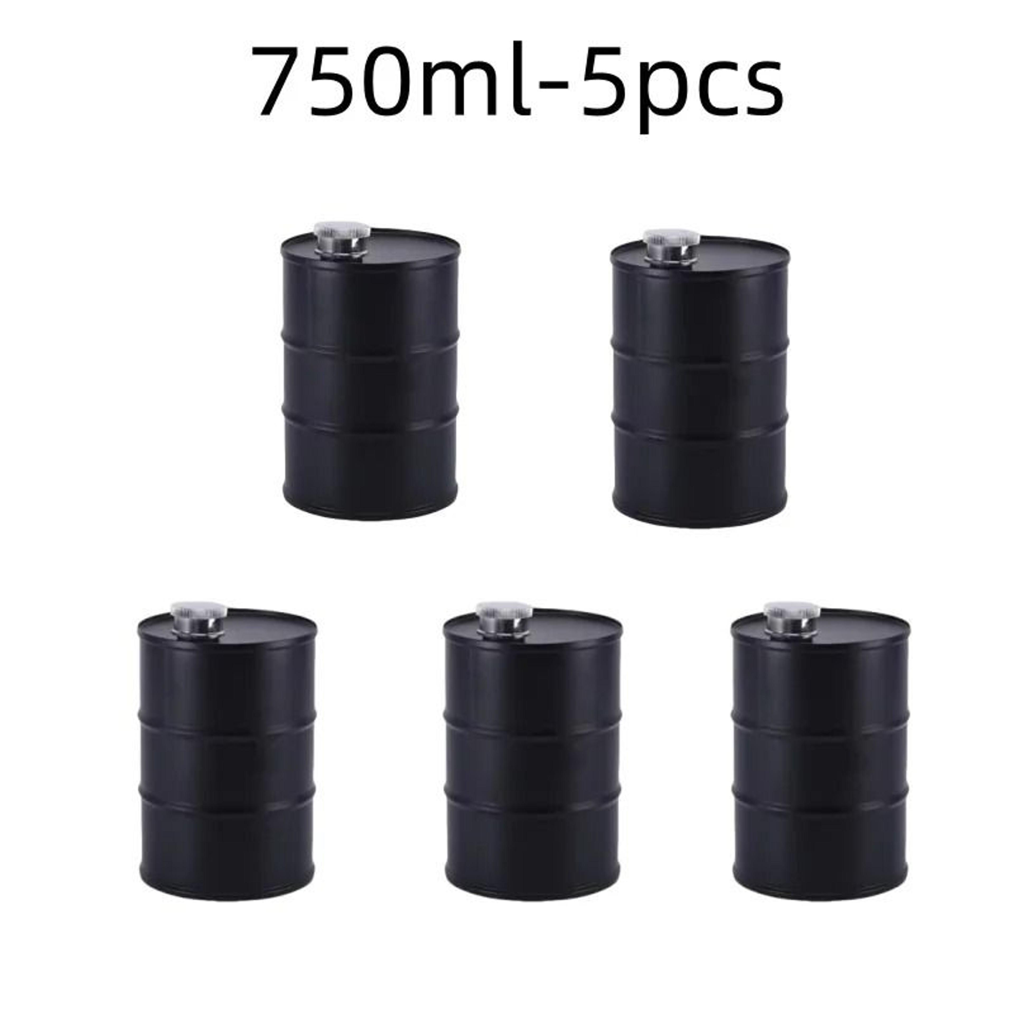 25oz Oil Drum Stainless Steel Hip Flask Portable Whisky Liquor Bottle 18
