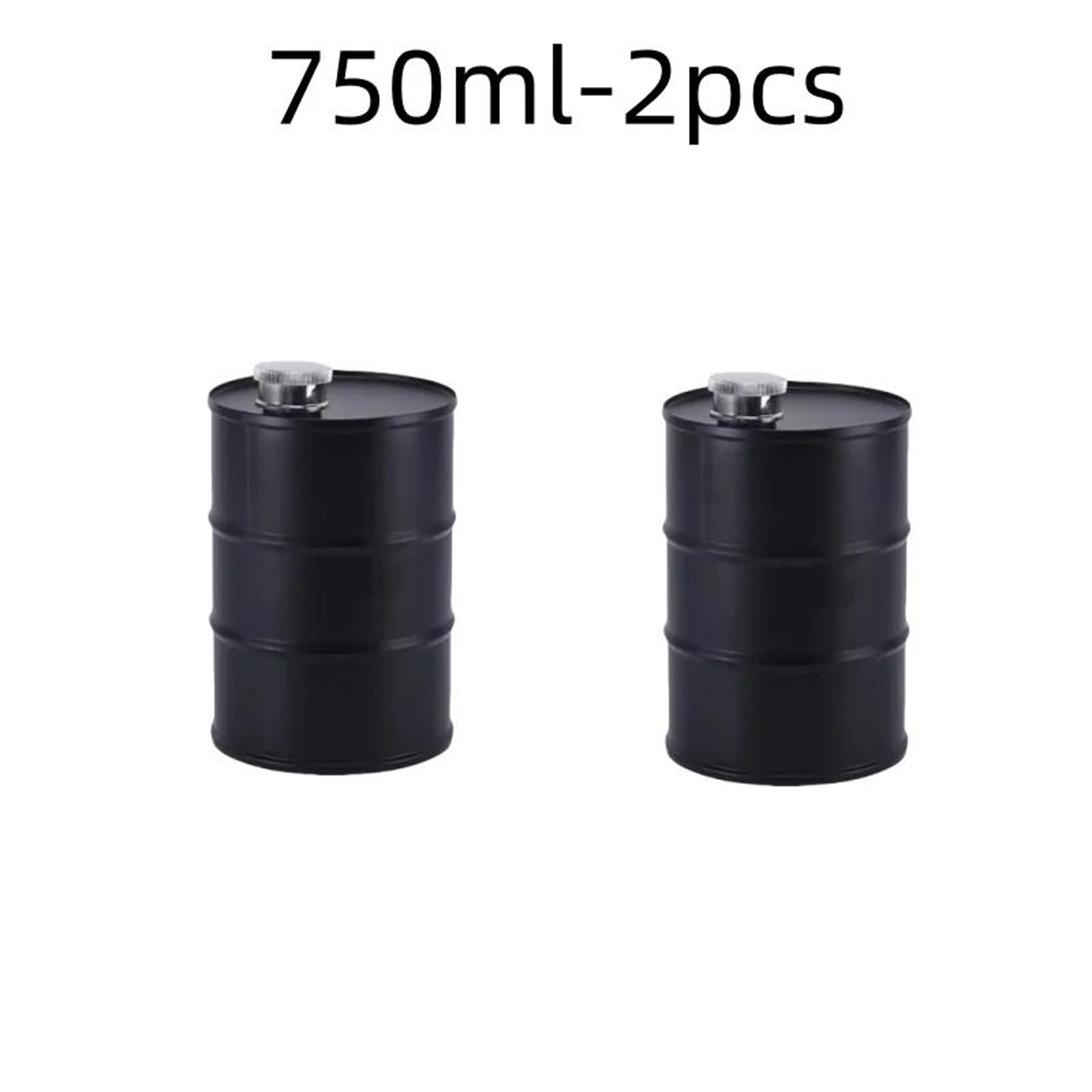 25oz Oil Drum Stainless Steel Hip Flask Portable Whisky Liquor Bottle 10