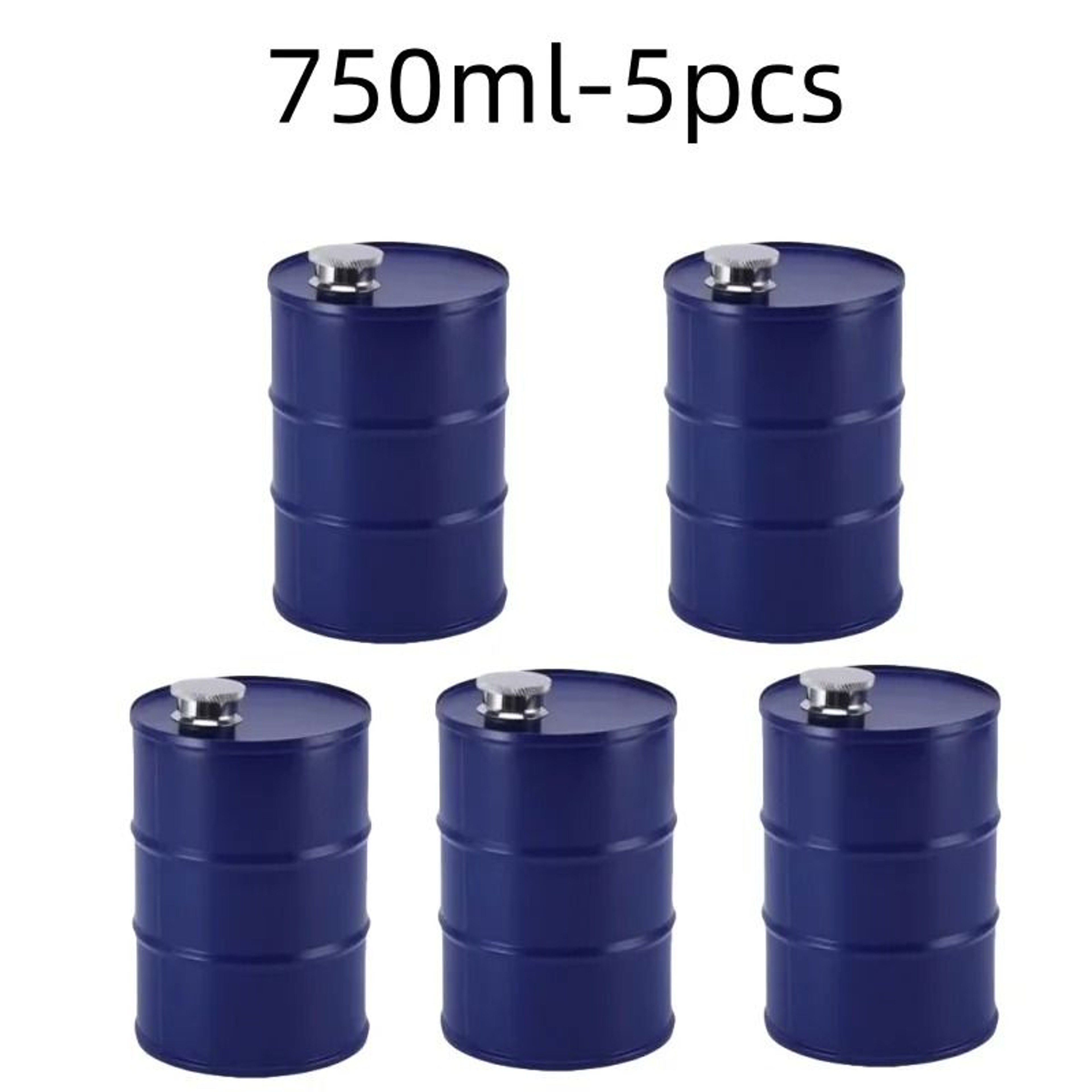 25oz Oil Drum Stainless Steel Hip Flask Portable Whisky Liquor Bottle 28