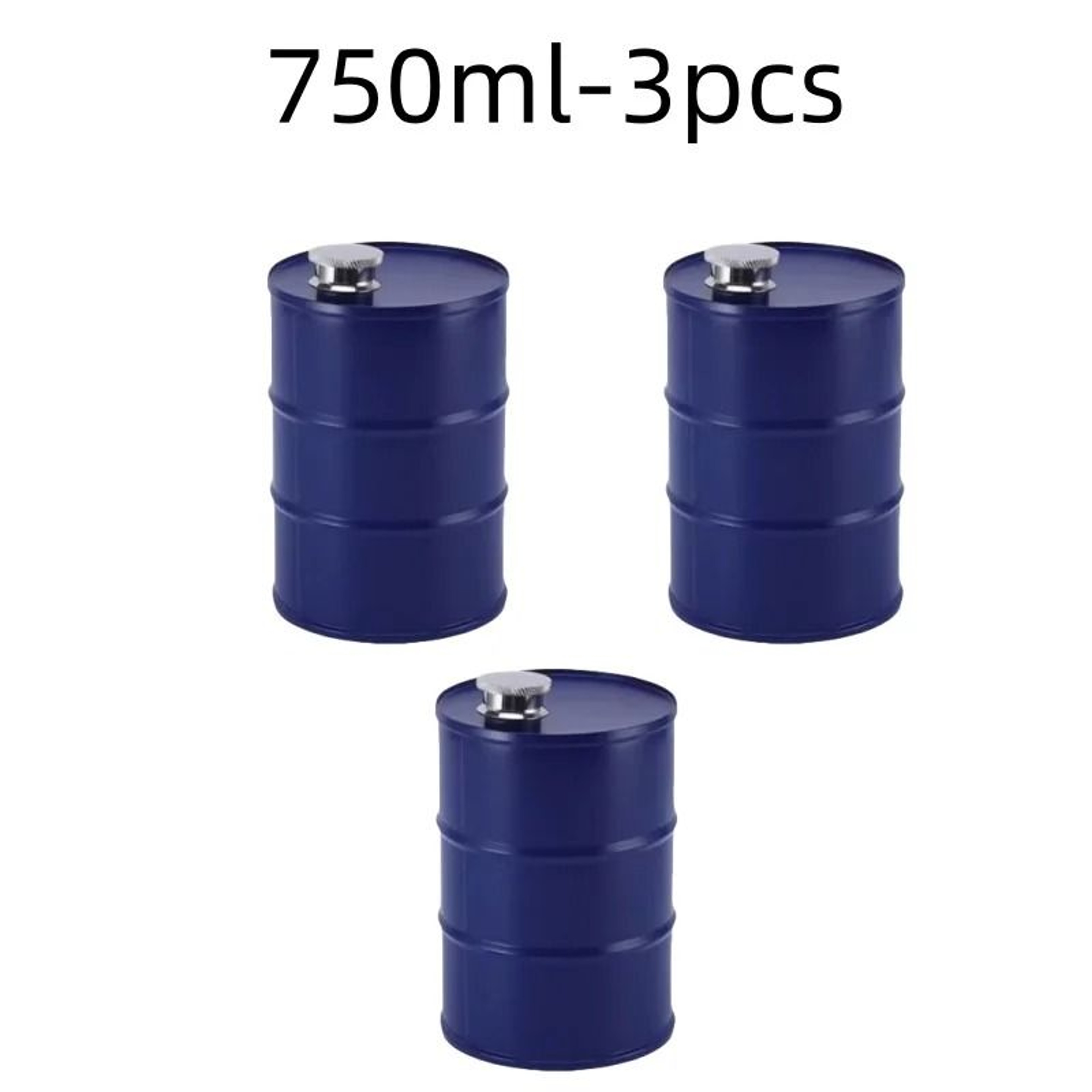 25oz Oil Drum Stainless Steel Hip Flask Portable Whisky Liquor Bottle 24