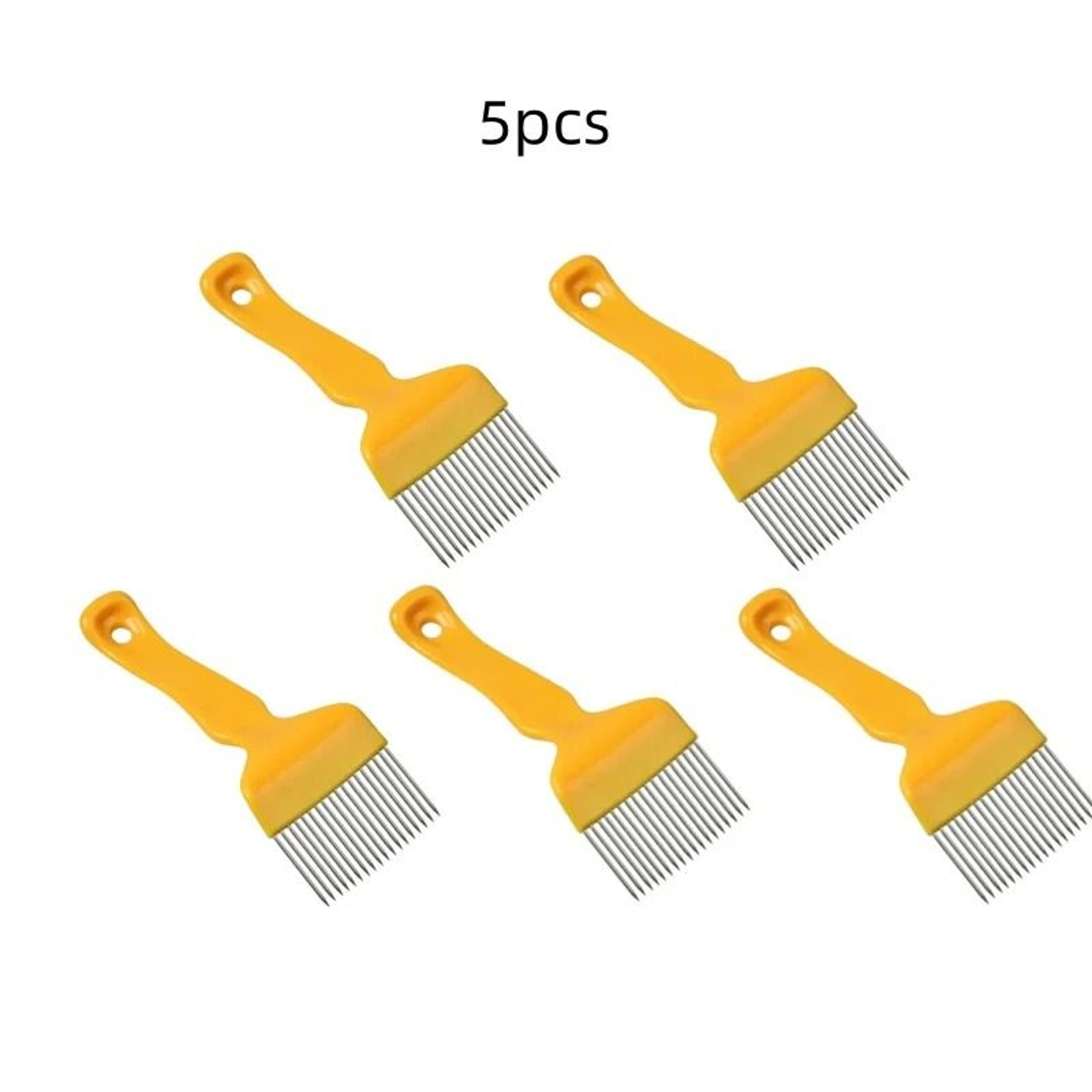 18Pin Stainless Steel Bee Honey Uncapping Fork Beekeeping Sparse Rake Comb Tool 9
