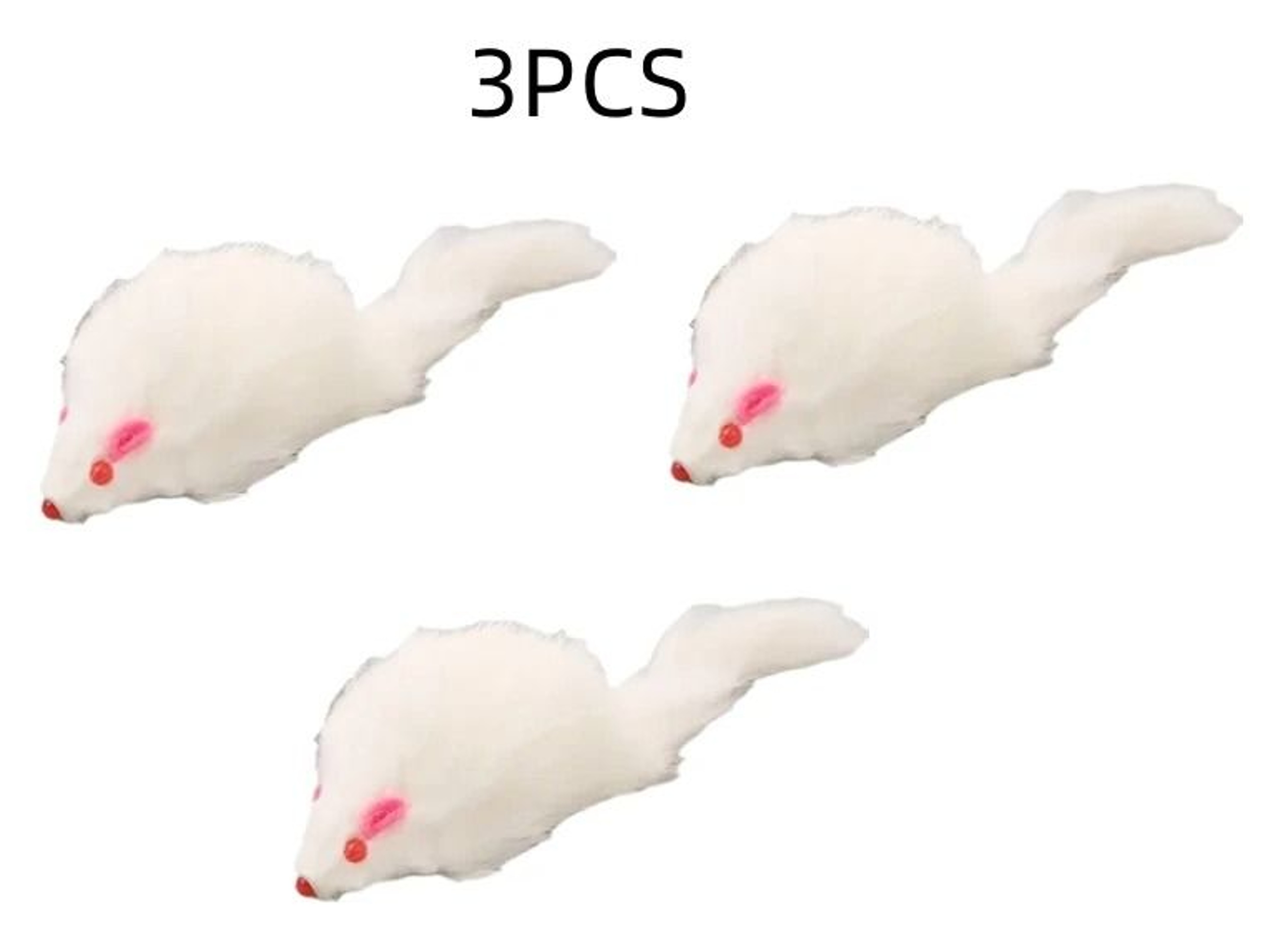 18cm Soft Rabbit Fur False Mouse Cat Toy With LongHaired Tail For Indoor Pets 13