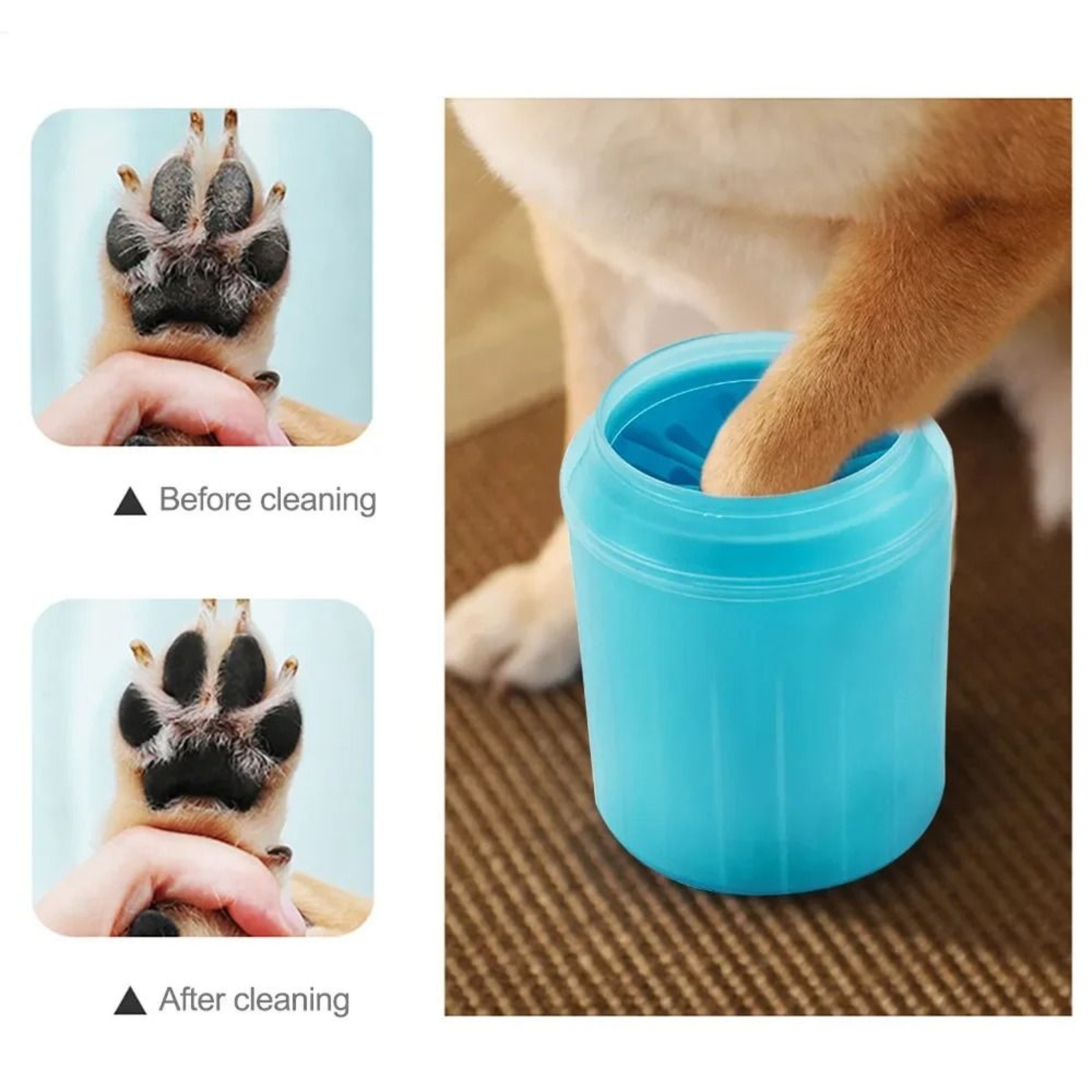 Portable Pet Paw Cleaner Soft Silicone Foot Cleaning Cup For Dogs  Cats 3