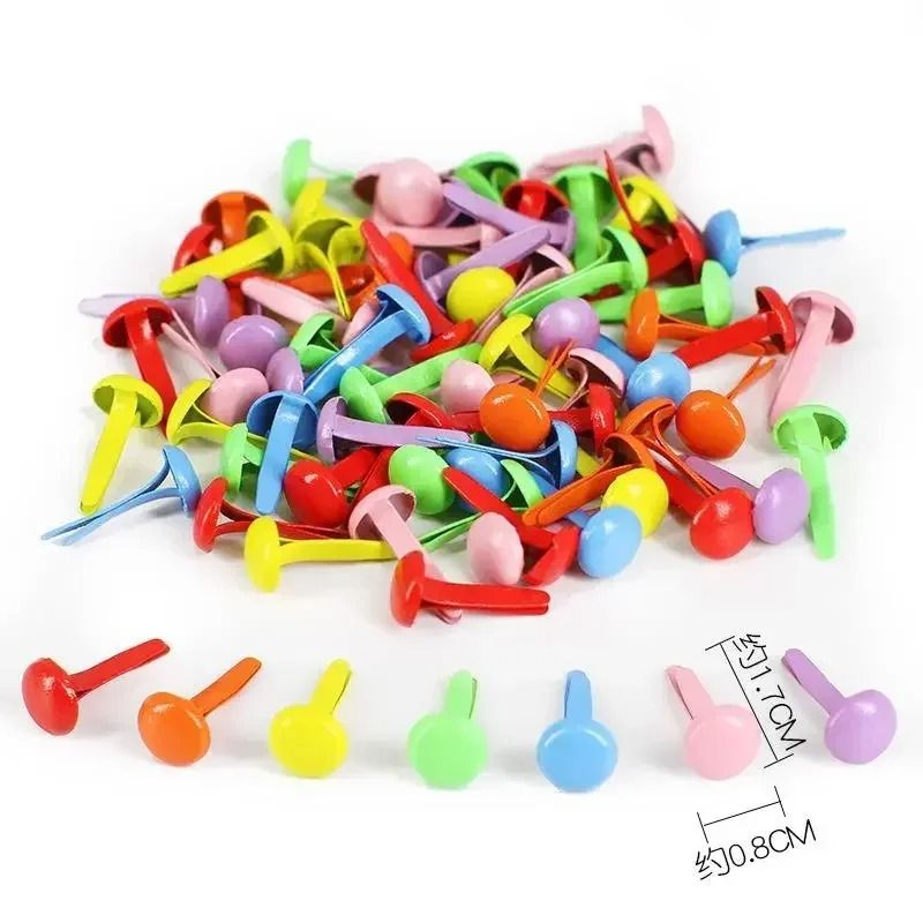 Mixed Pattern Round Metal Brads For DIY Scrapbooking Crafts  Paper Embellishments 6