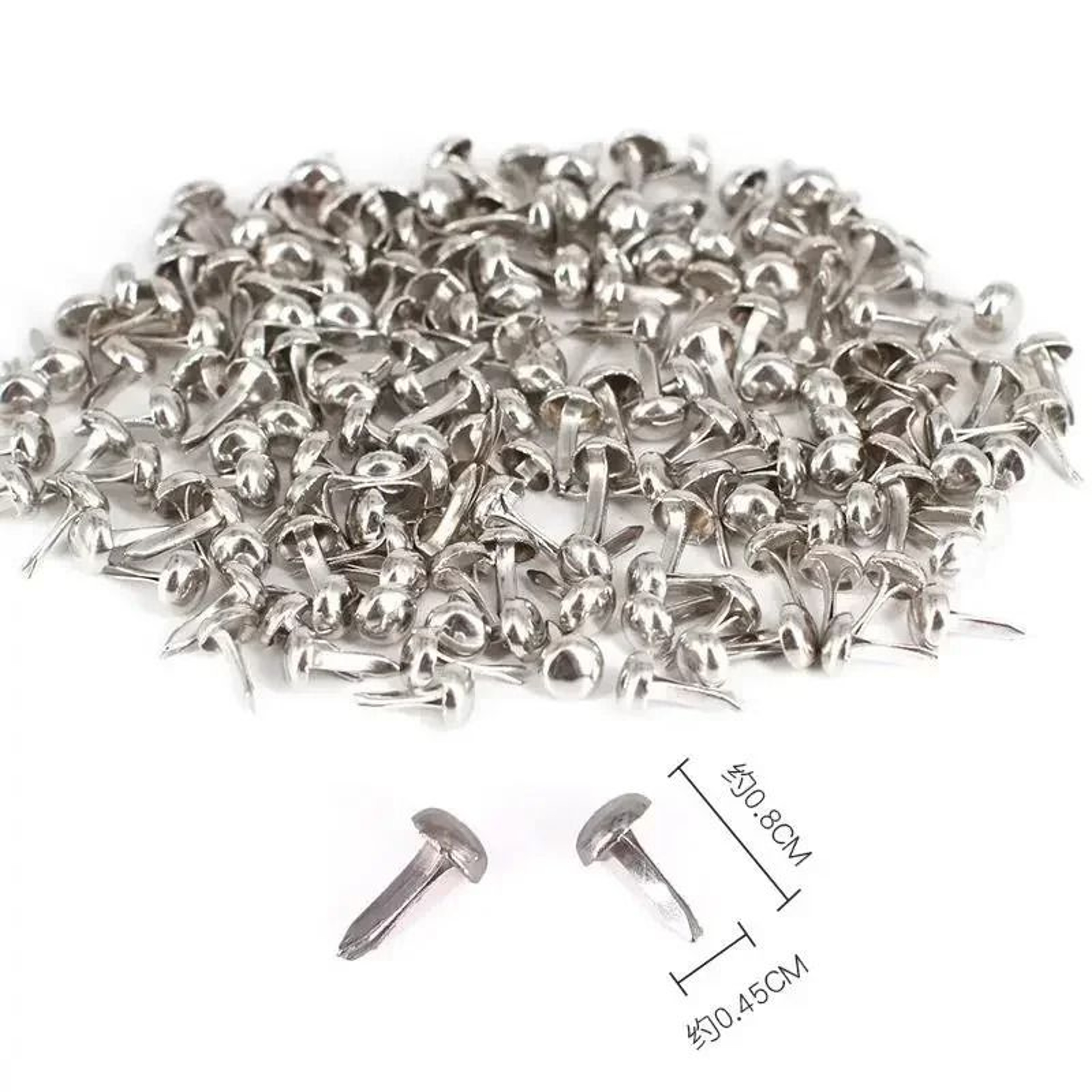 Mixed Pattern Round Metal Brads For DIY Scrapbooking Crafts  Paper Embellishments 5