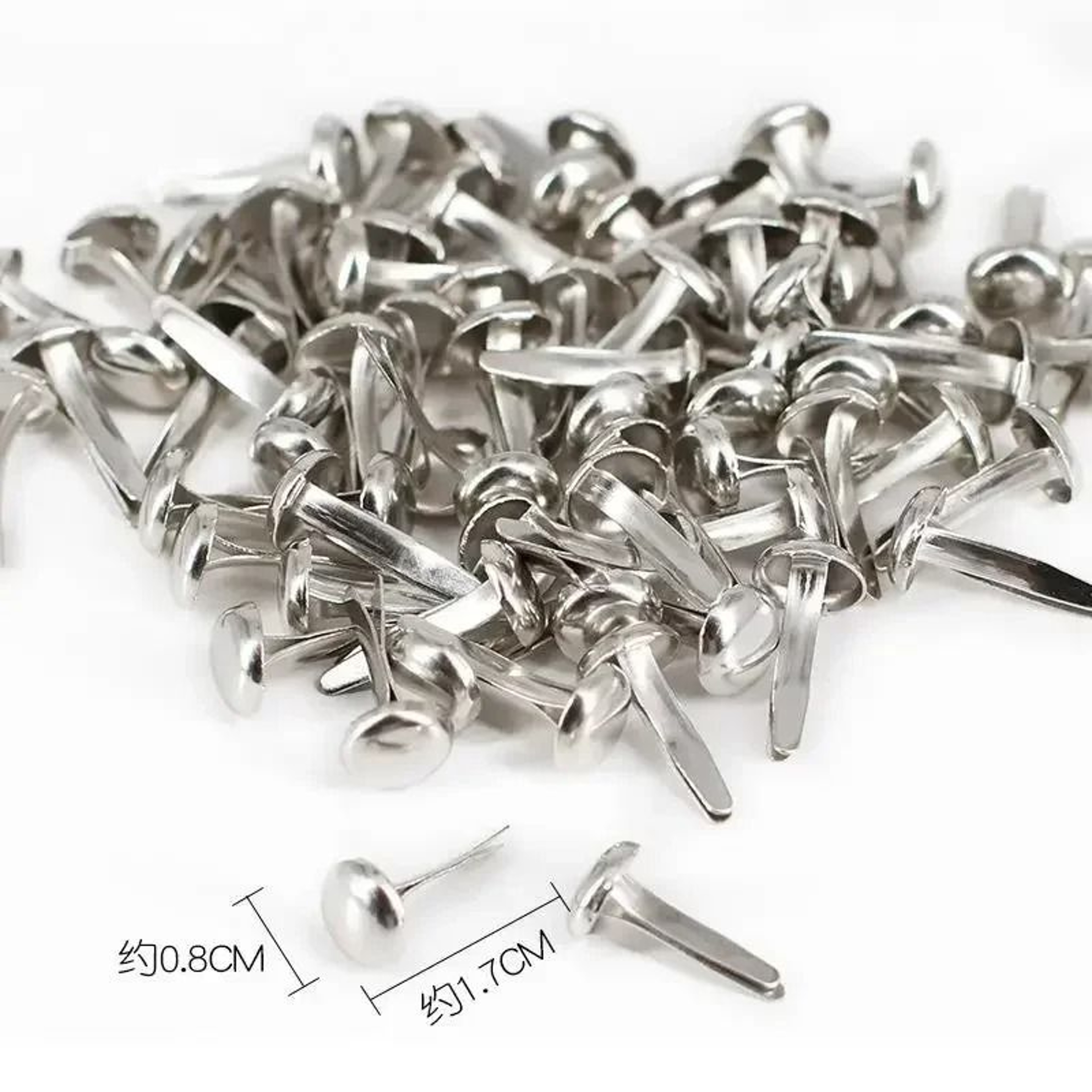 Mixed Pattern Round Metal Brads For DIY Scrapbooking Crafts  Paper Embellishments 8
