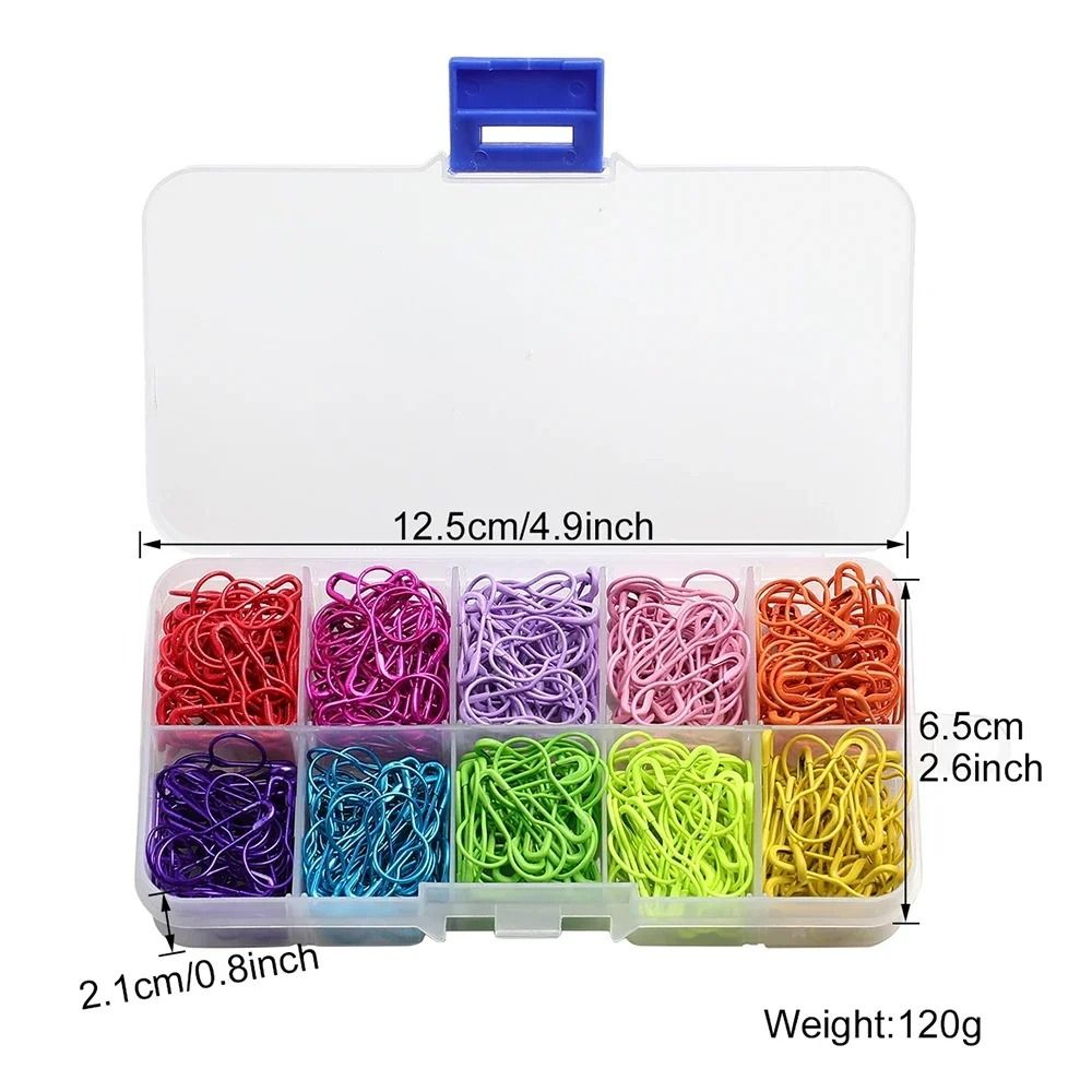 Creative Mix Color Gourd Shape Safety Metal Pins  Knitting Marker Tag Clips 6