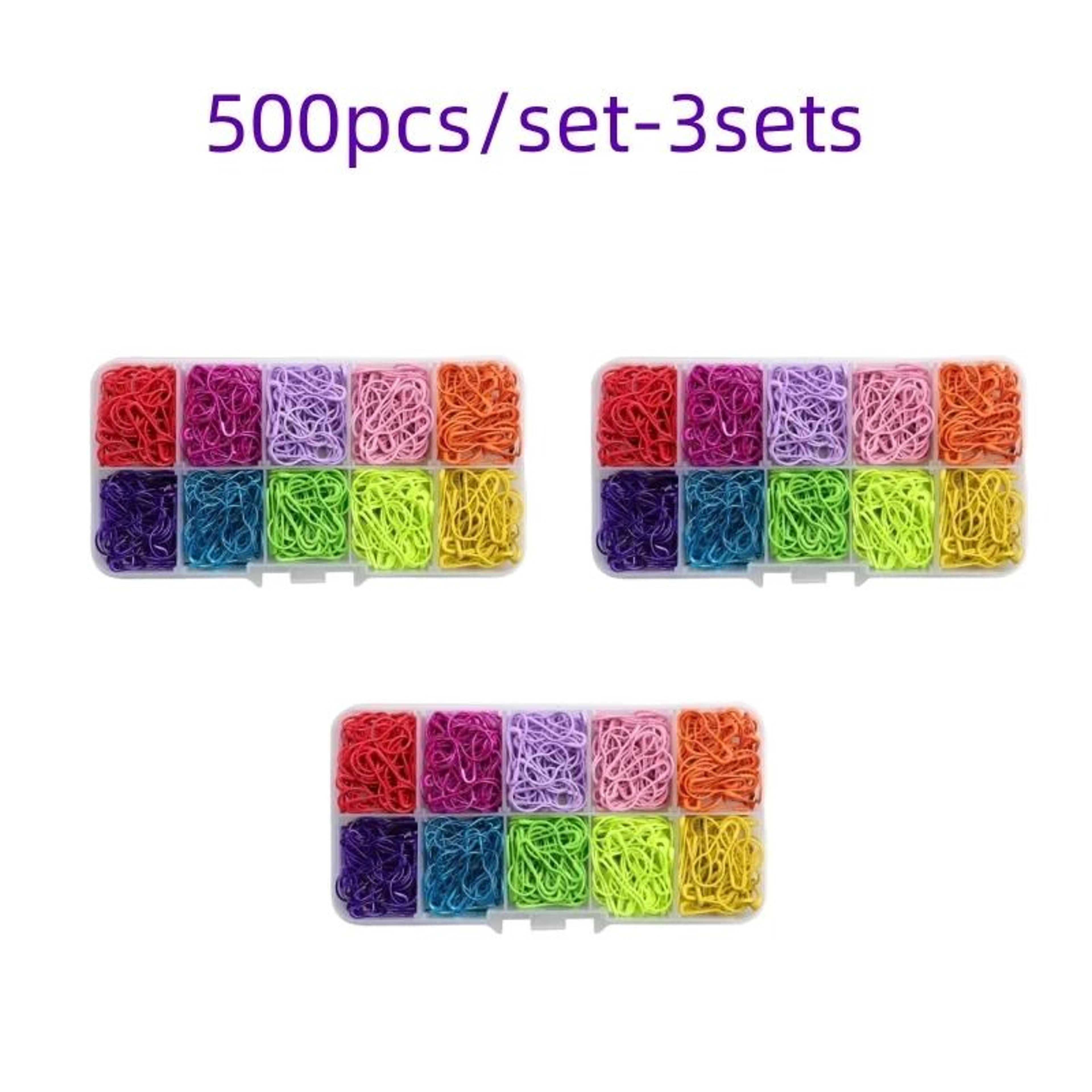 Creative Mix Color Gourd Shape Safety Metal Pins  Knitting Marker Tag Clips 9