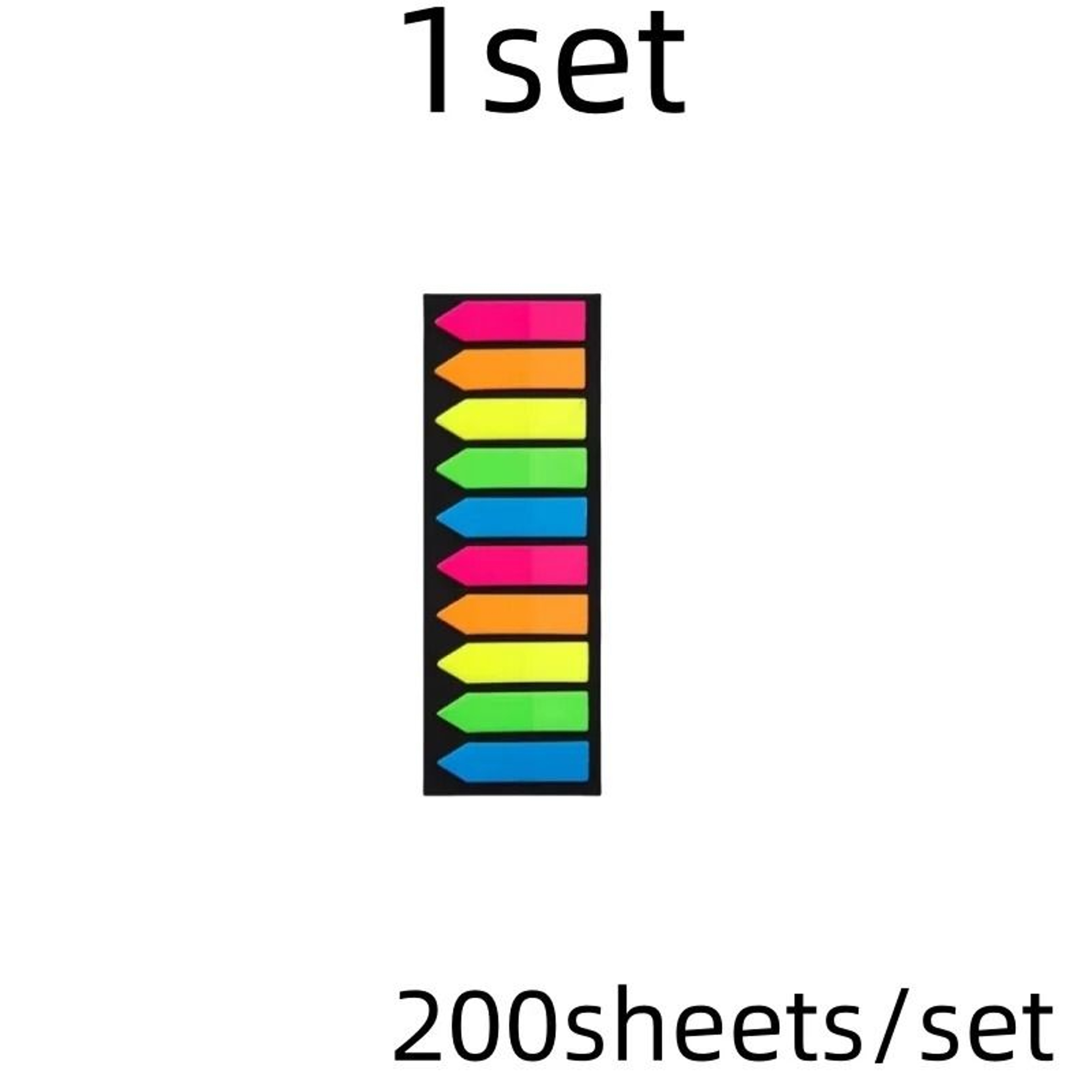 200 Sheets Transparent Sticky Notes  Clear Bookmark Index Tabs Set 9