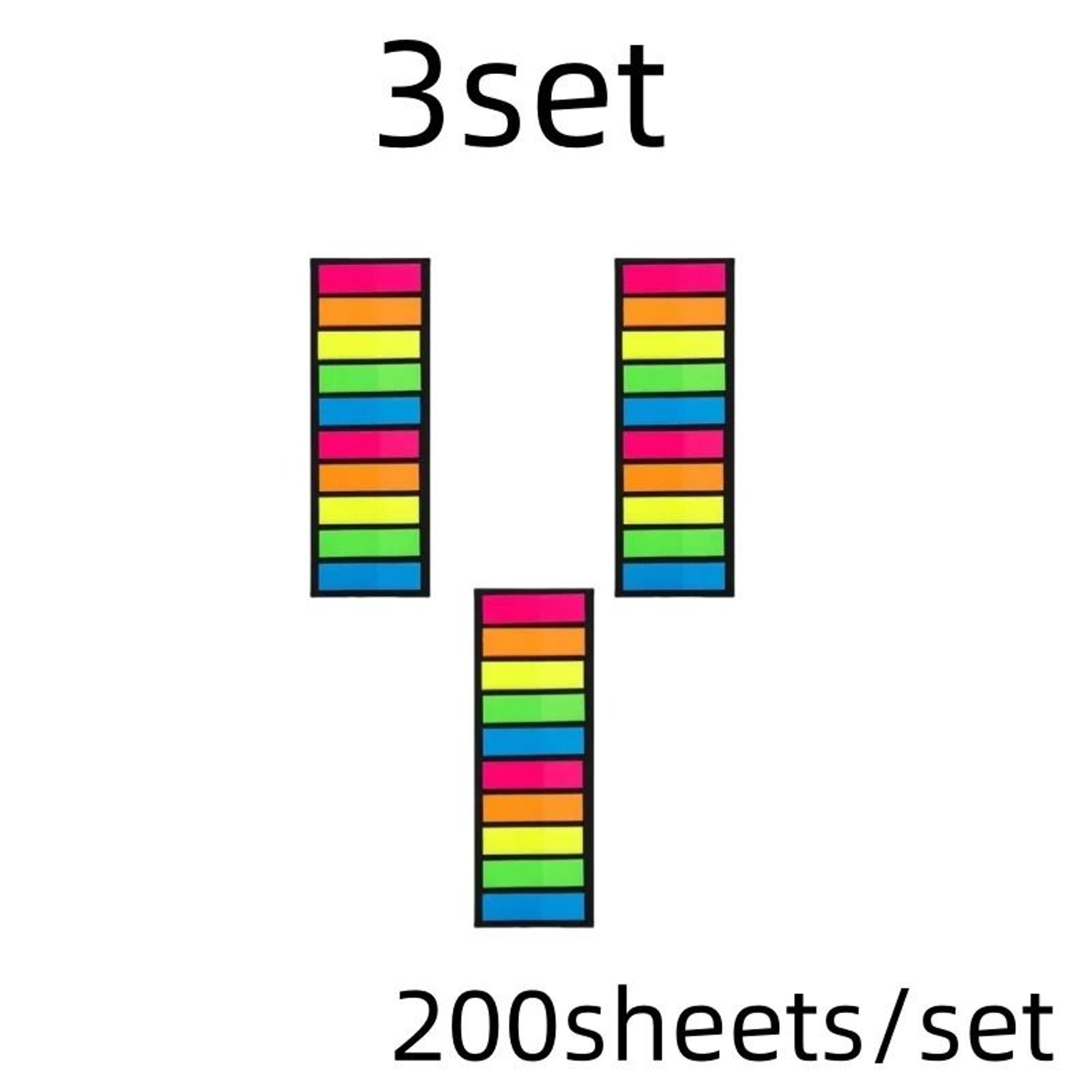 200 Sheets Transparent Sticky Notes  Clear Bookmark Index Tabs Set 15