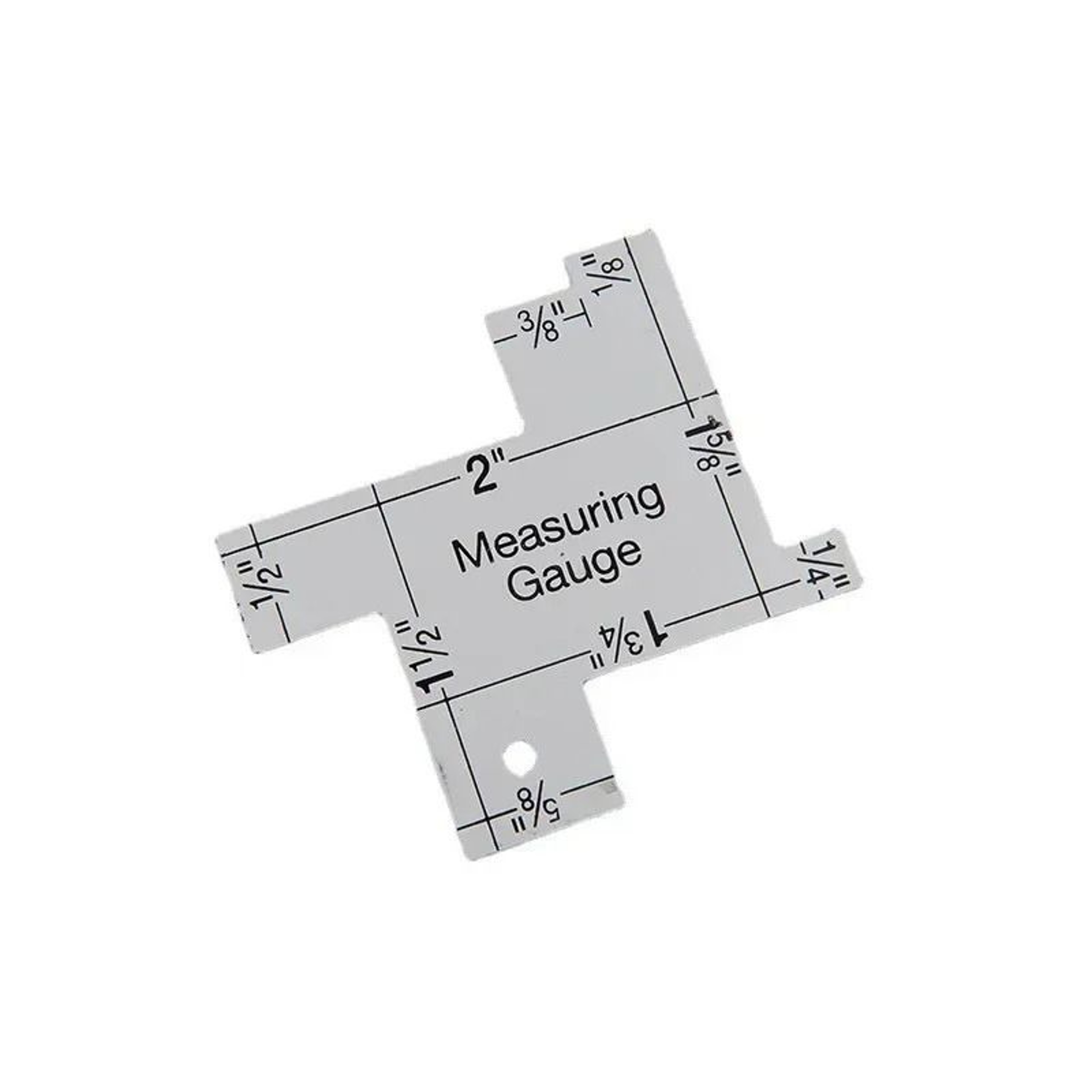 Precision Metal Seam Measuring Gauge  Quilting Sewing Ruler Template 5