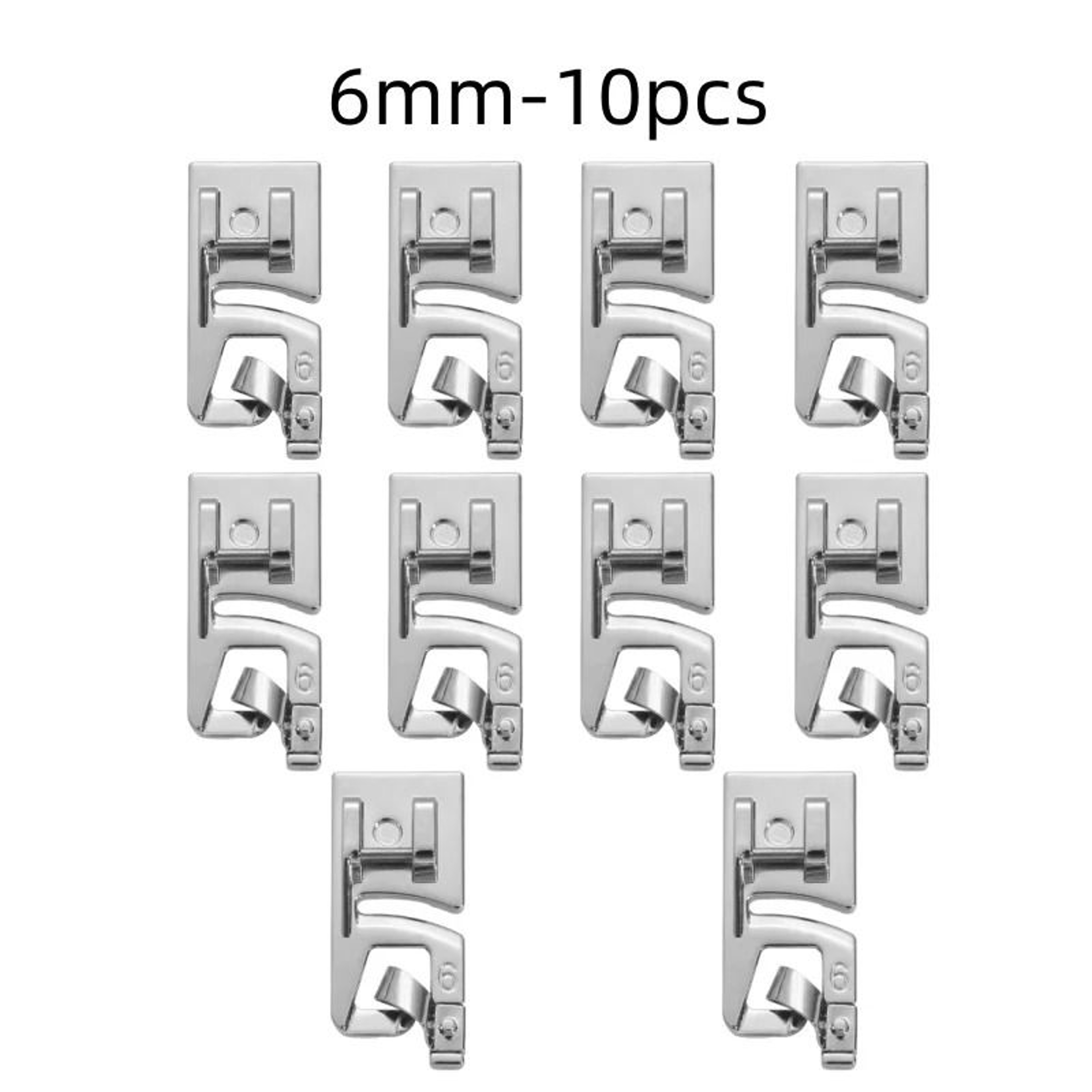 625mm Rolled Hem Presser Foot Set For Domestic Sewing Machines 19