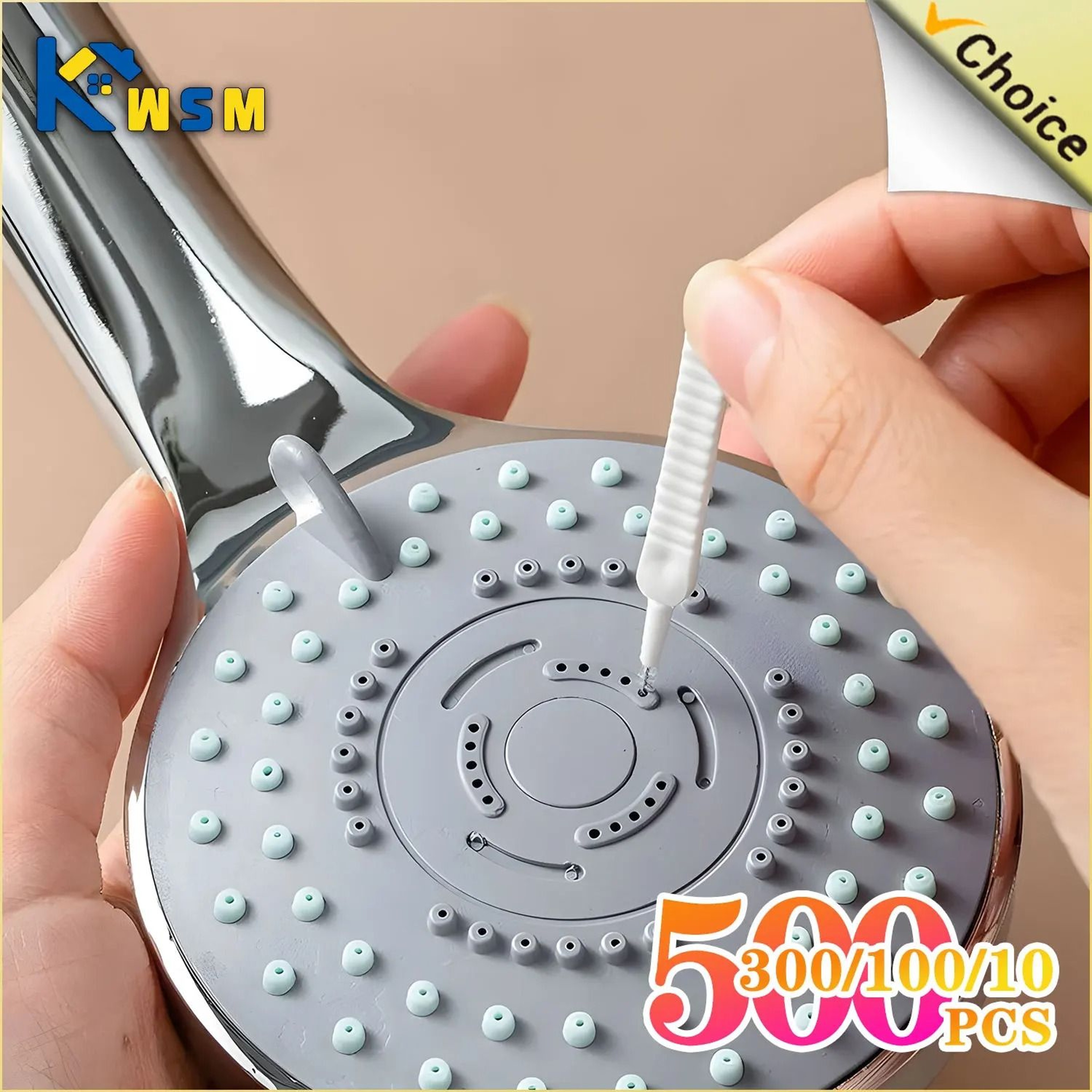Micro Nylon Shower Head Cleaning Brush  AntiBlocking Nozzle Hole Cleaner 0