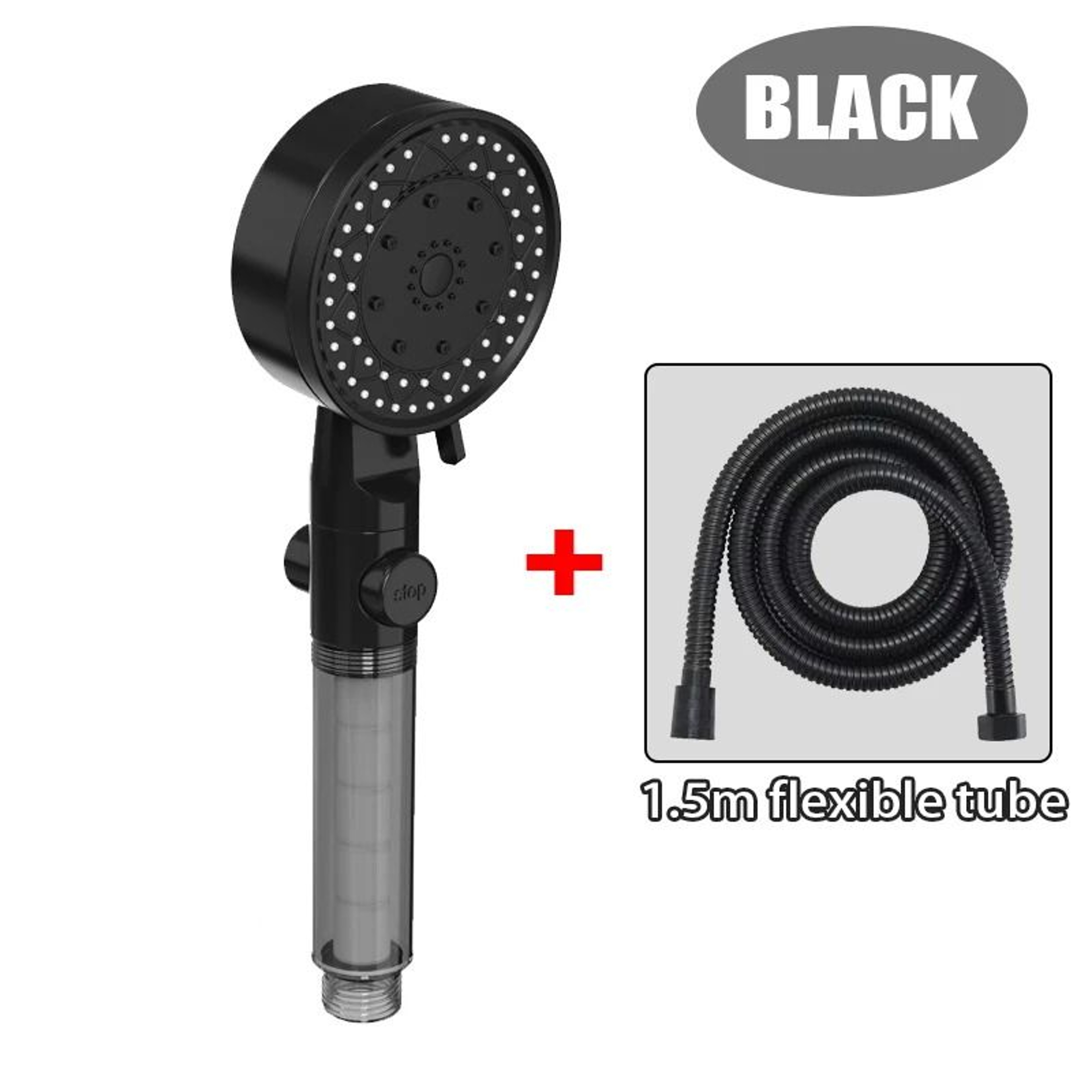 10Mode HighPressure Filter Showerhead With OneTouch Stop Button 10