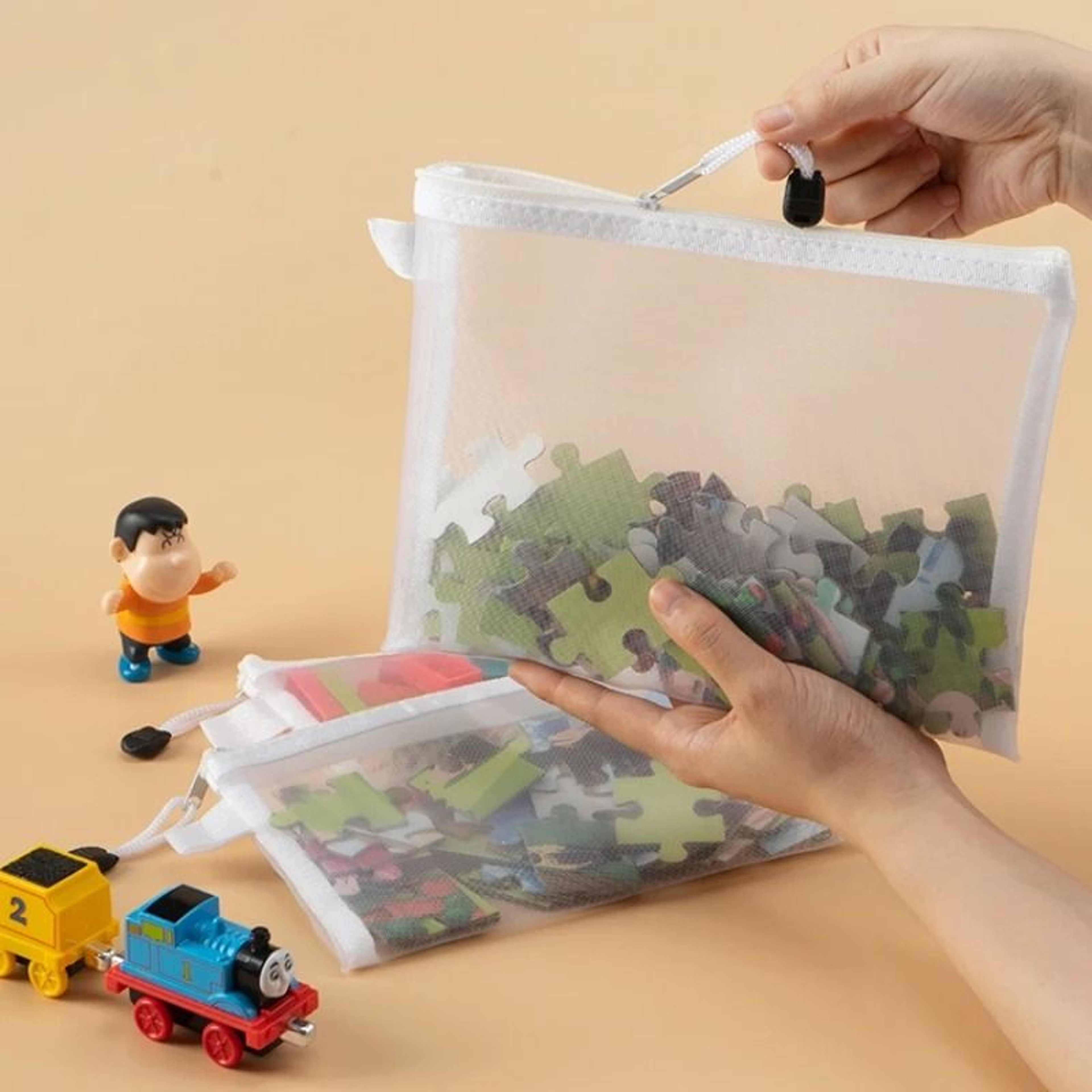 MultiPurpose Mesh Zipper File Bag  Waterproof Storage Organizer 2