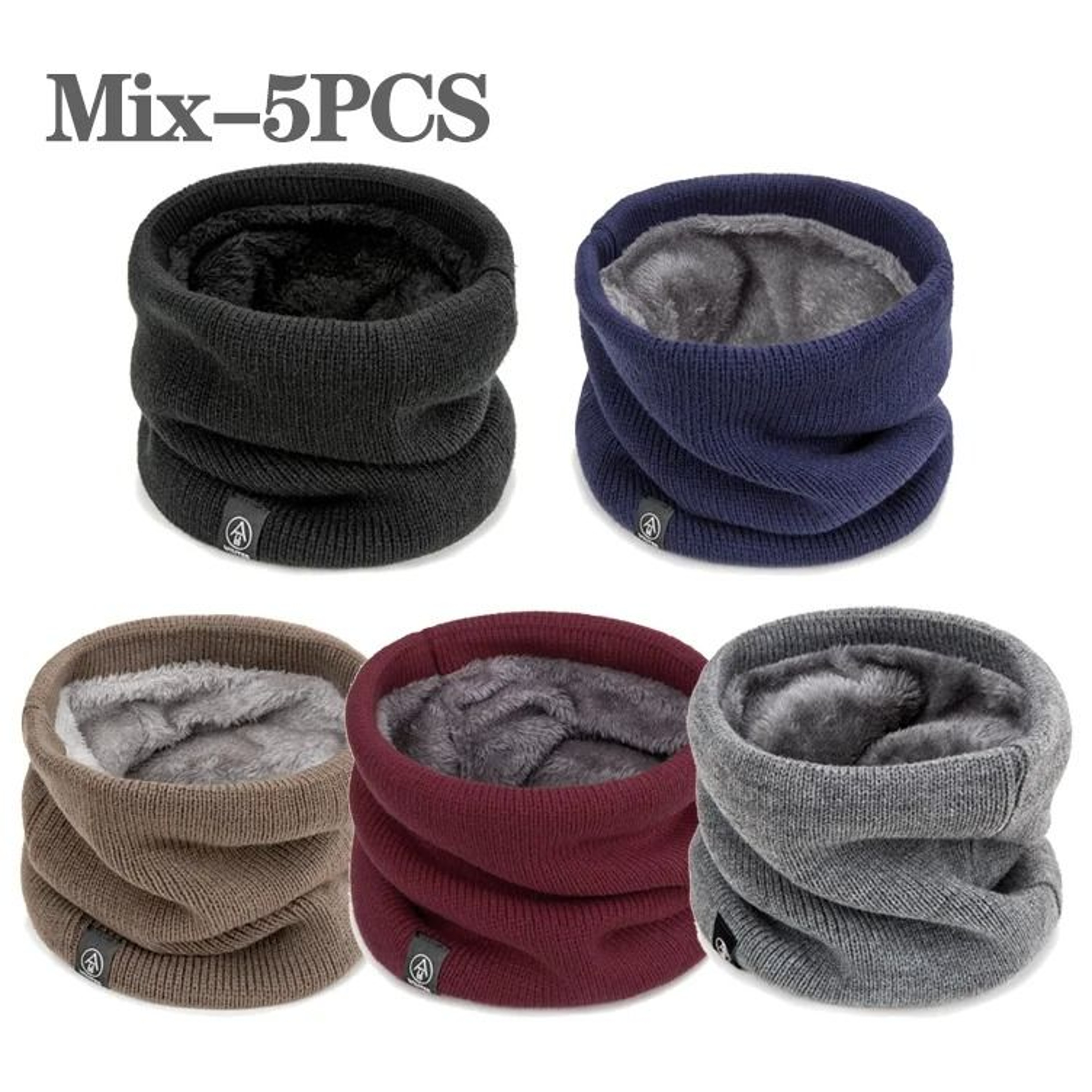 Winter FleeceLined Neck Warmer Scarf  Soft Windproof Thermal Gaiter For Men  Women 11