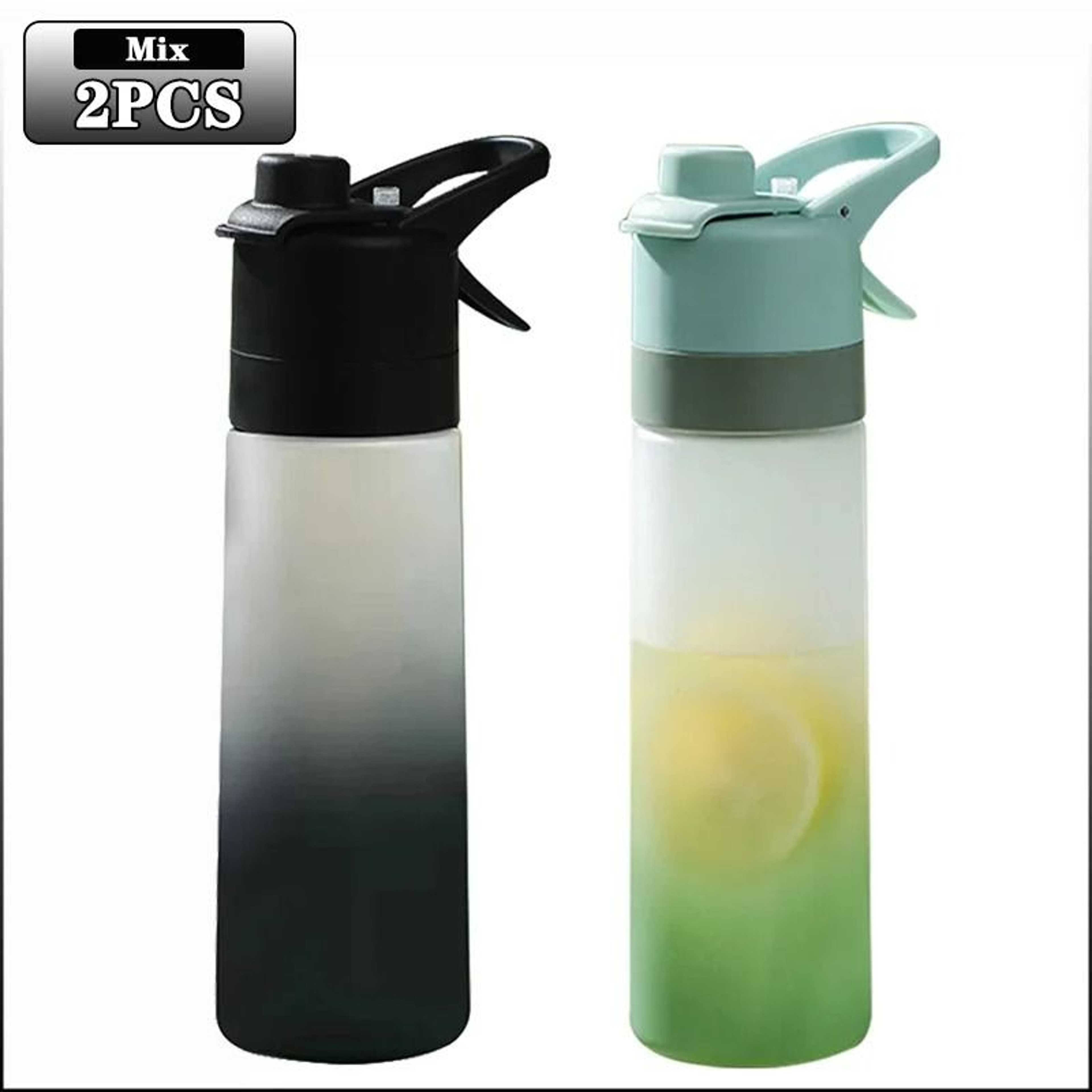 Large Capacity Gradient Spray Water Bottle 650 Ml 10