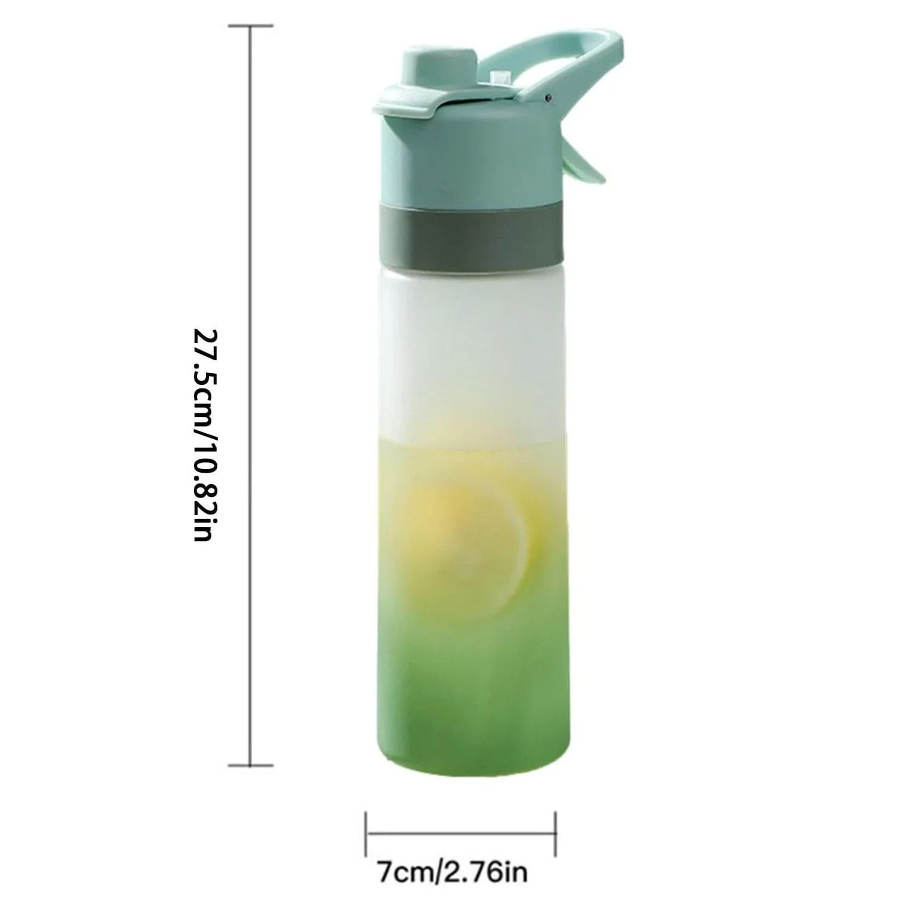 Large Capacity Gradient Spray Water Bottle 650 Ml 5