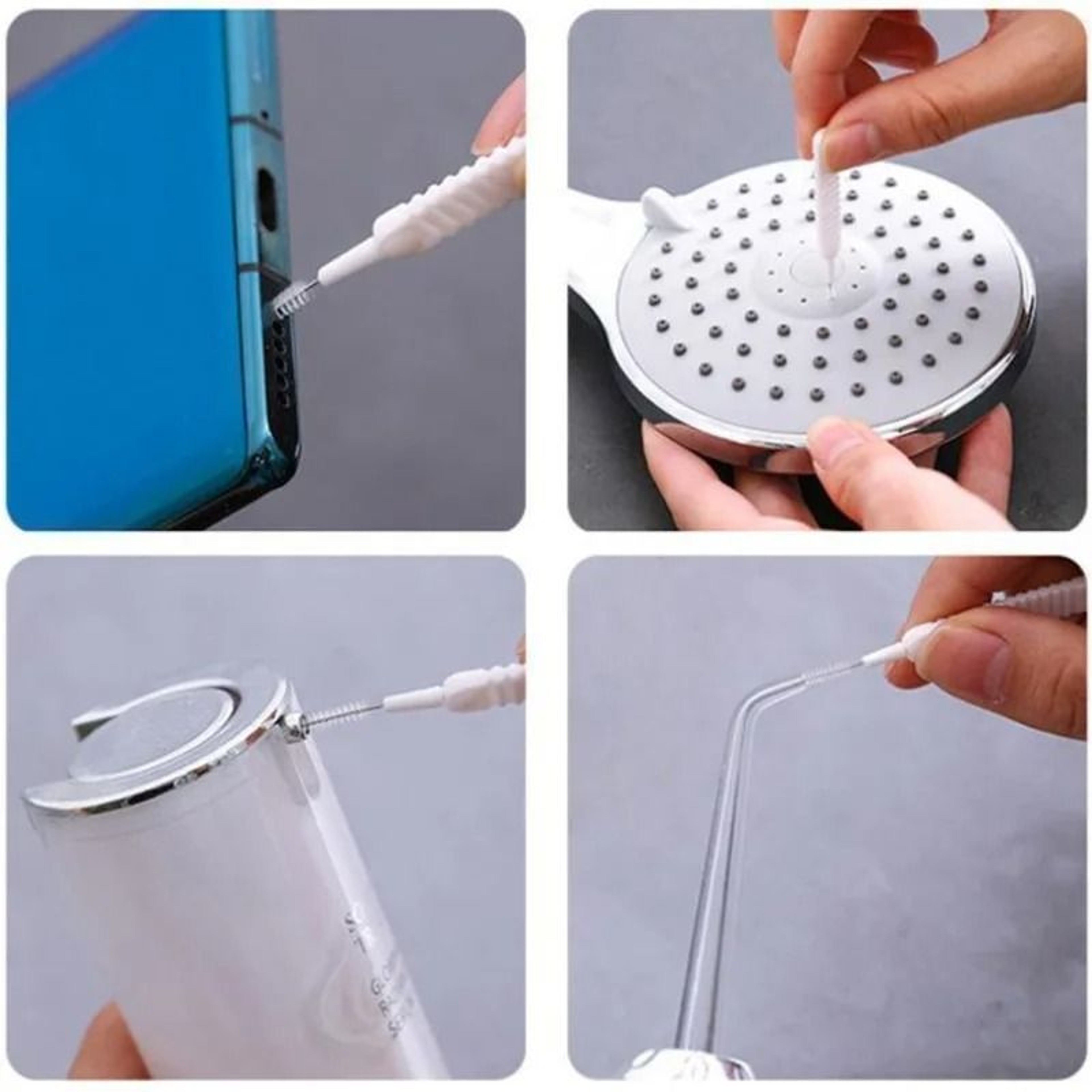 Micro Nylon Shower Nozzle Cleaning Brushes 2
