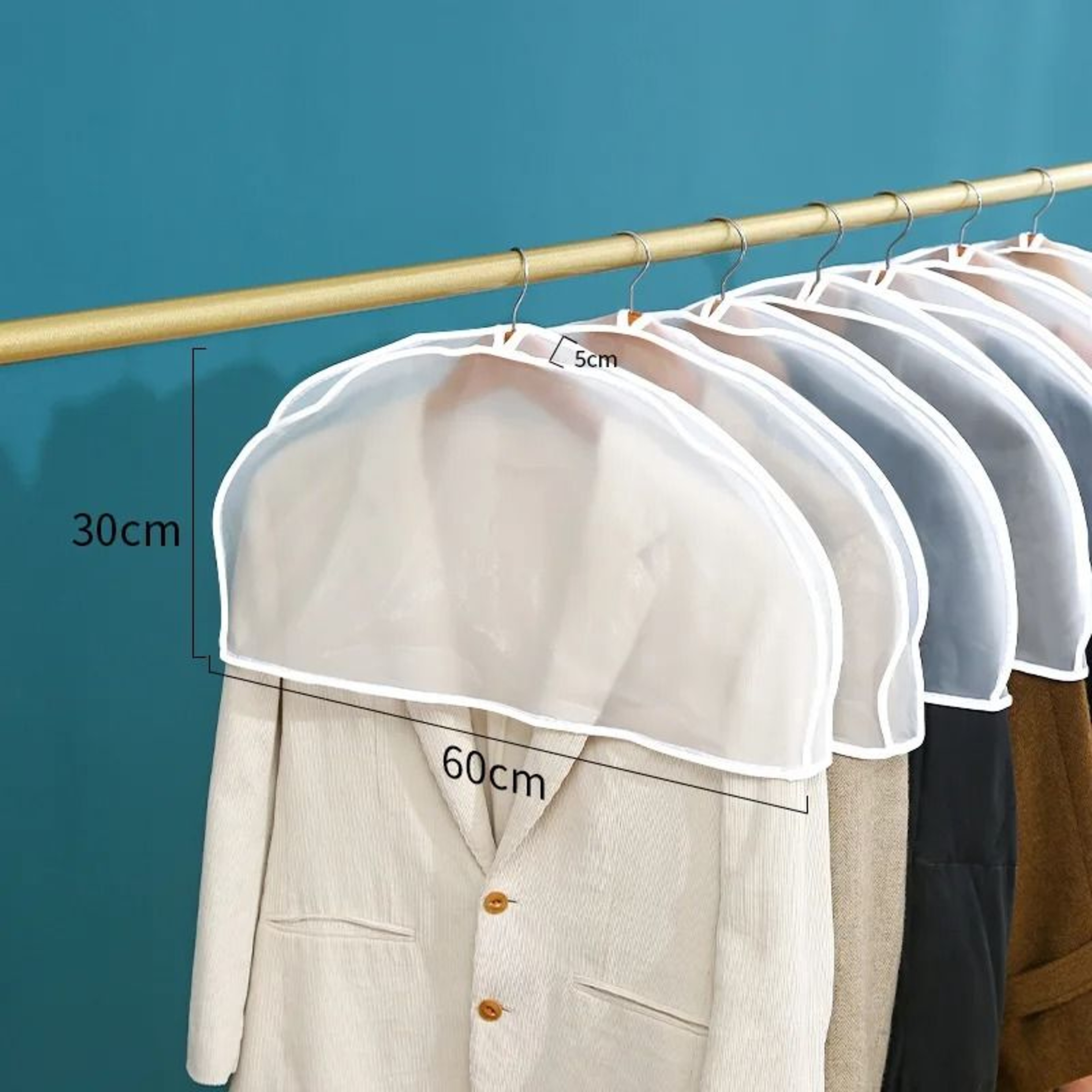 SemiPackage EVA Waterproof Clothes Dust Cover 4
