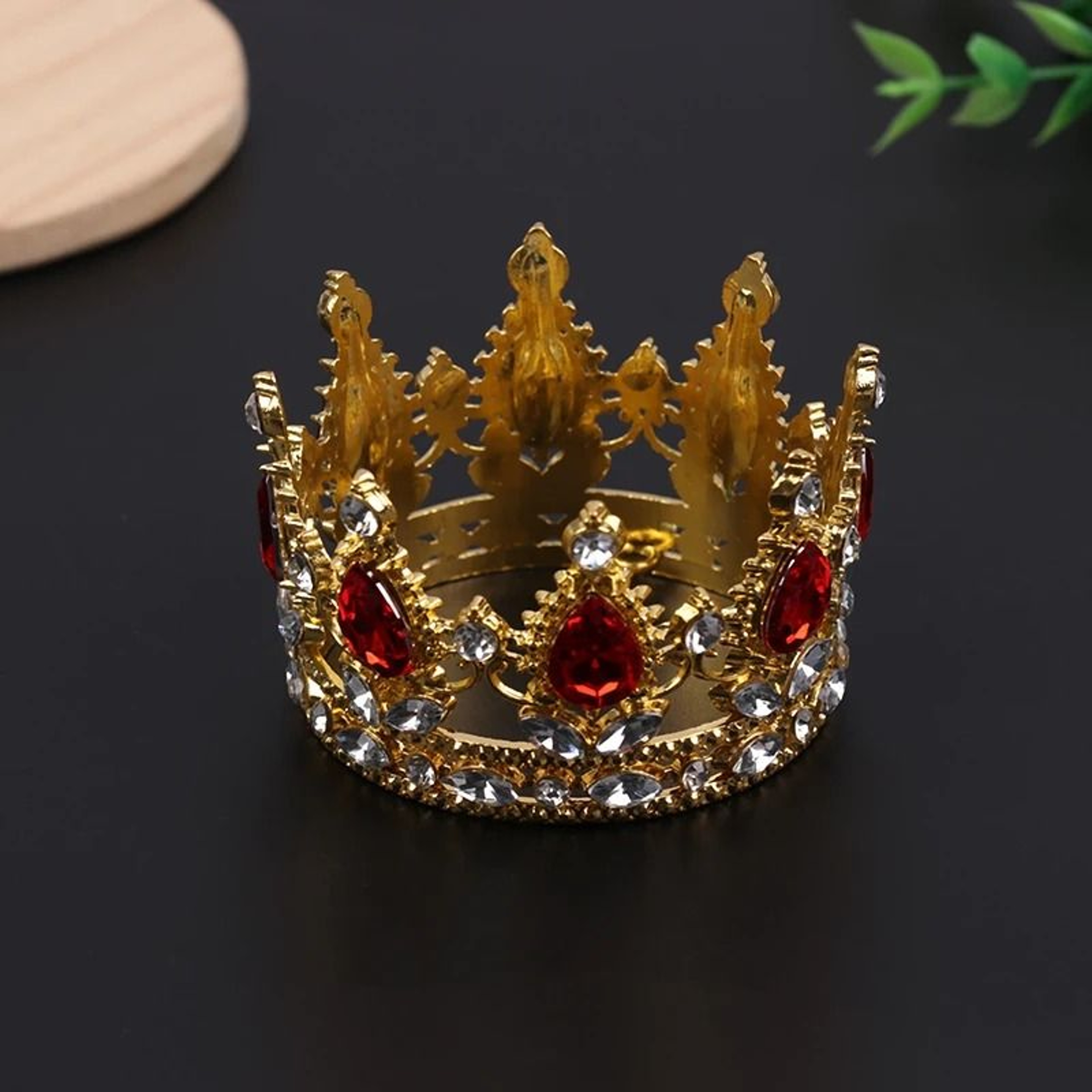 Mini Crown Cake Topper  Princess Pearl Tiara 7